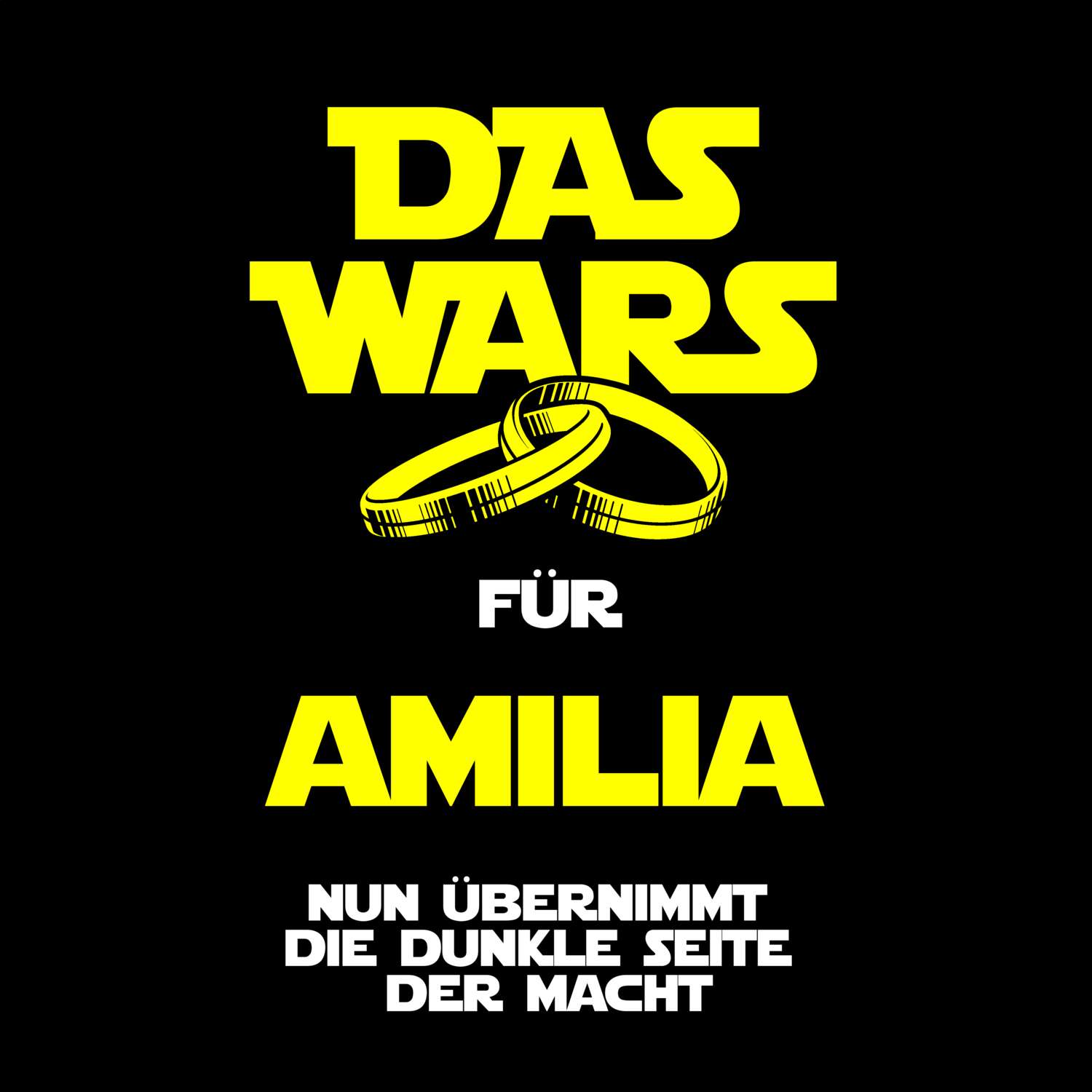 JGA T-Shirt »Das Wars« für den Namen »Amilia«