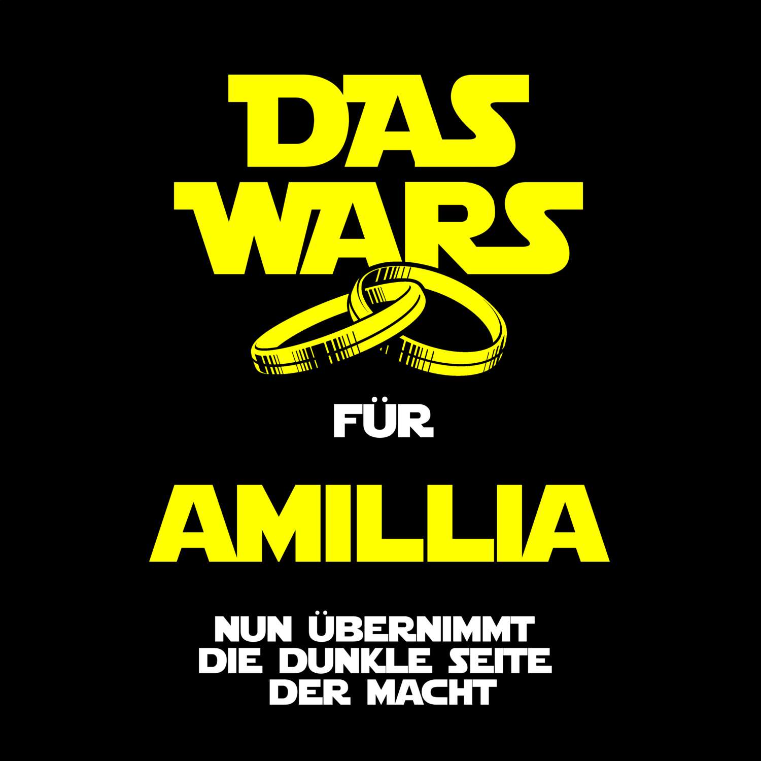 JGA T-Shirt »Das Wars« für den Namen »Amillia«