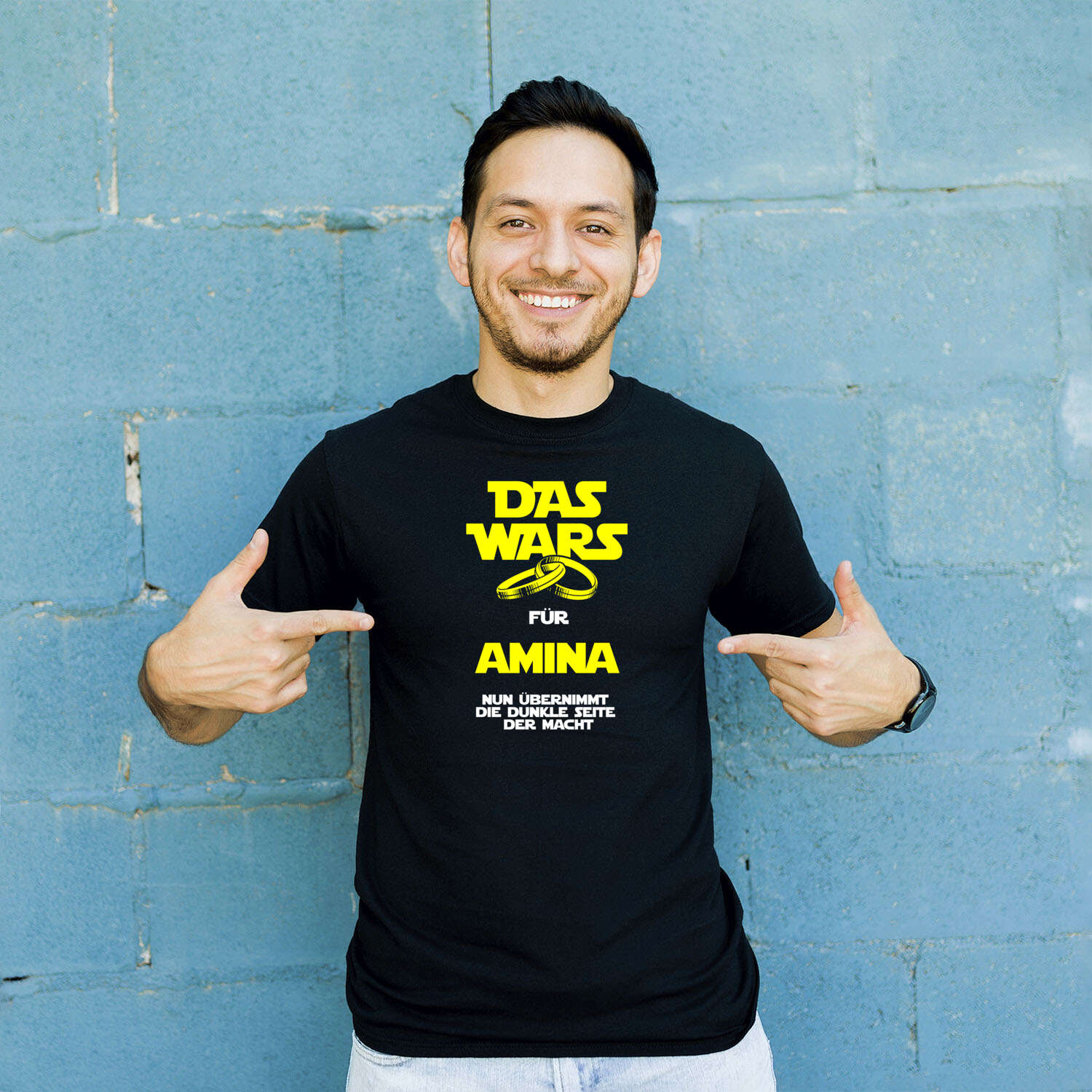 JGA T-Shirt »Das Wars« für den Namen »Amina«