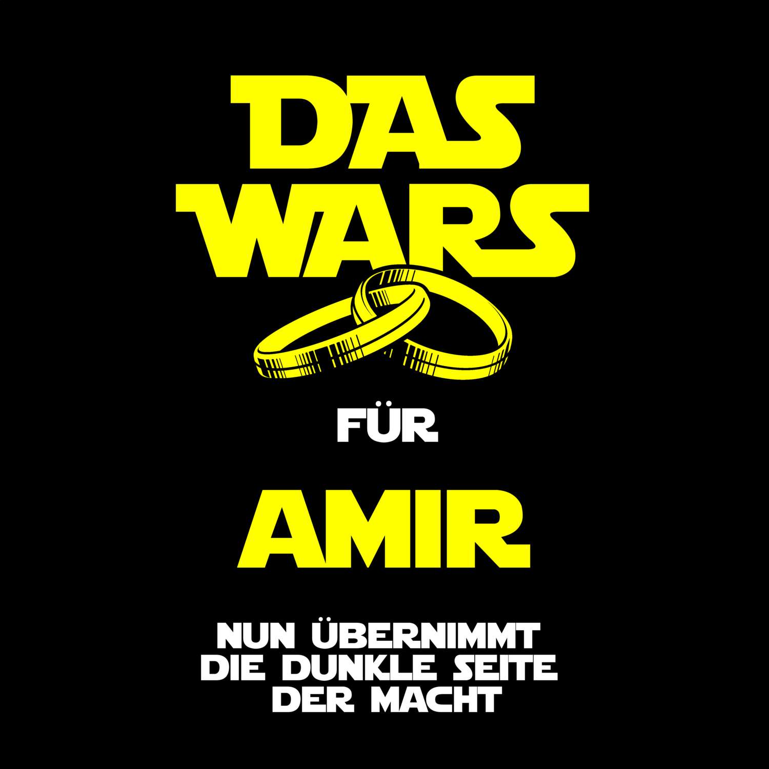JGA T-Shirt »Das Wars« für den Namen »Amir«