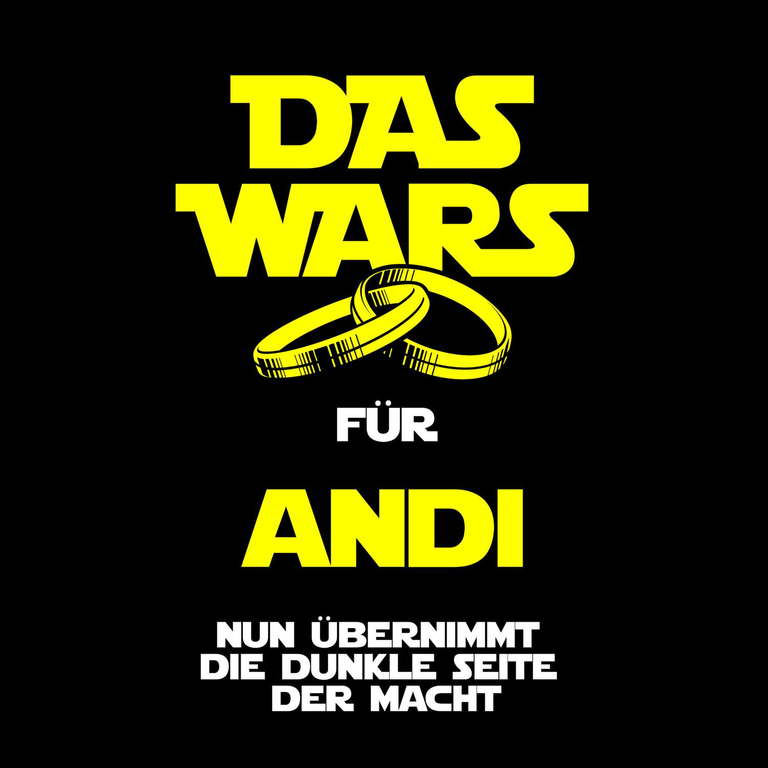 JGA T-Shirt »Das Wars« für den Namen »Andi«