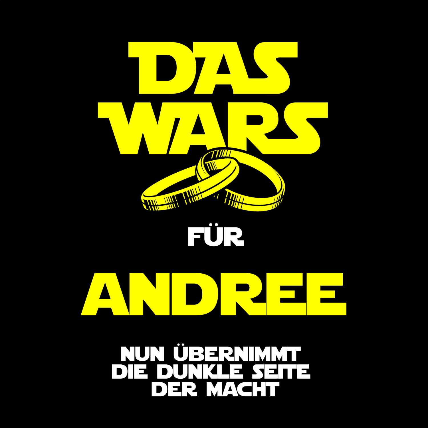JGA T-Shirt »Das Wars« für den Namen »Andree«