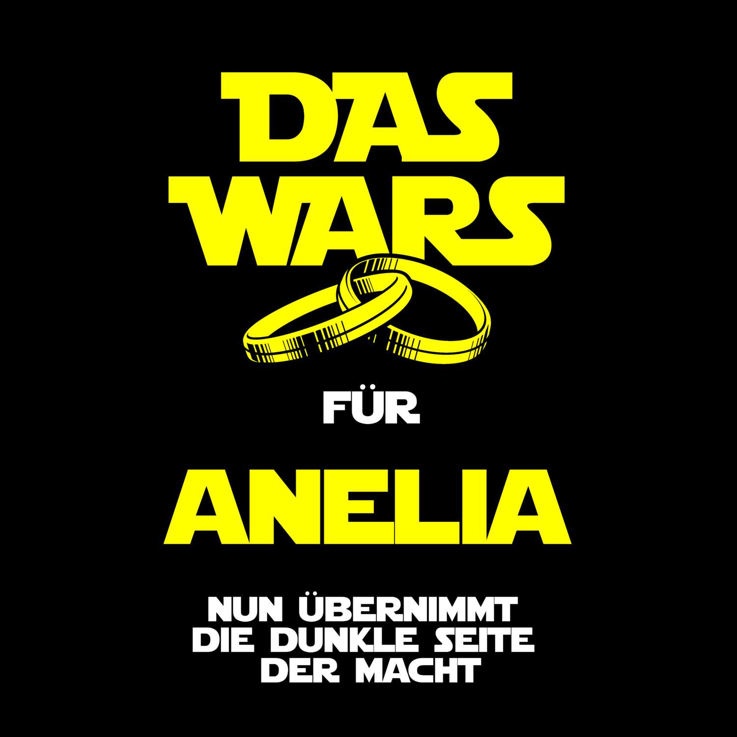 JGA T-Shirt »Das Wars« für den Namen »Anelia«