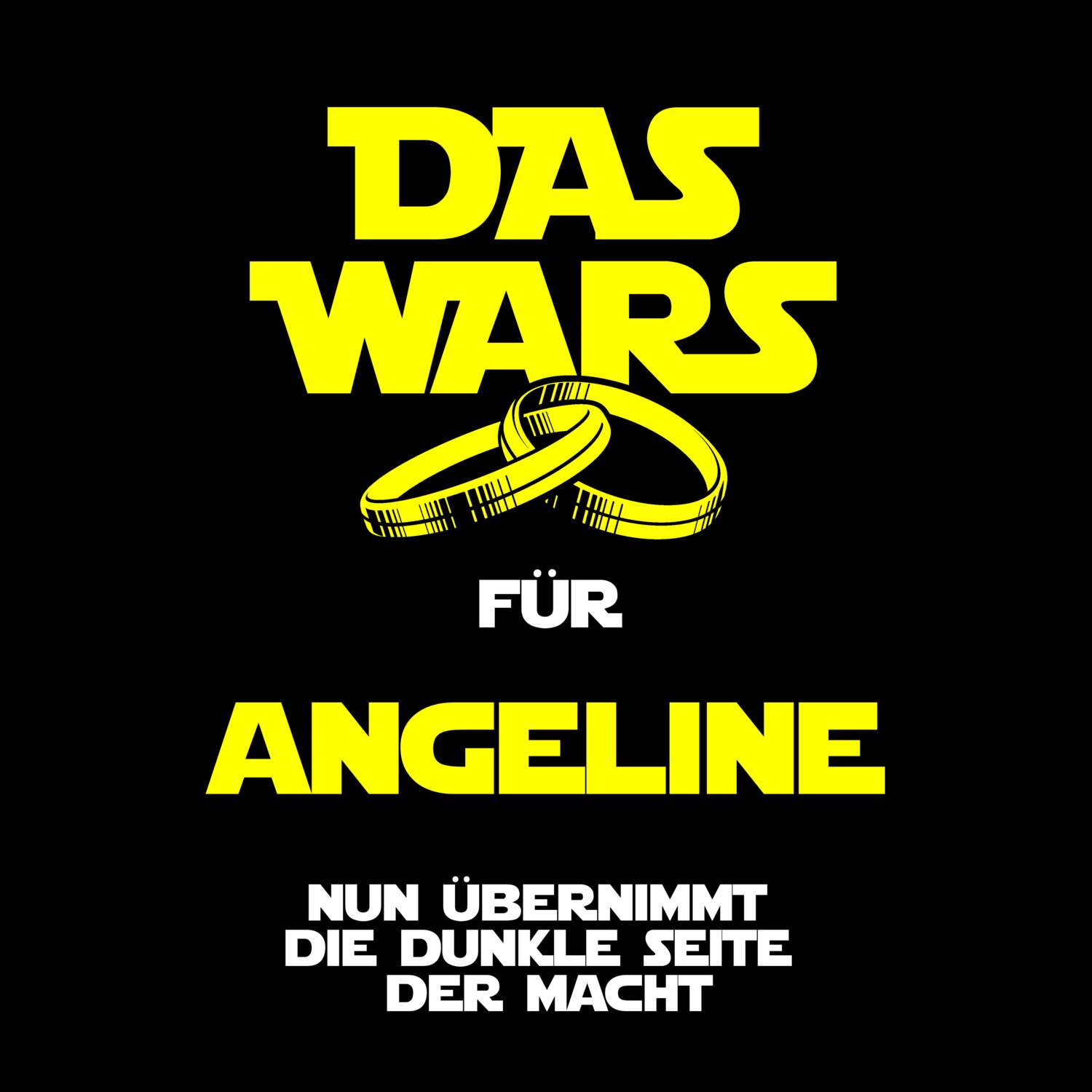 JGA T-Shirt »Das Wars« für den Namen »Angeline«