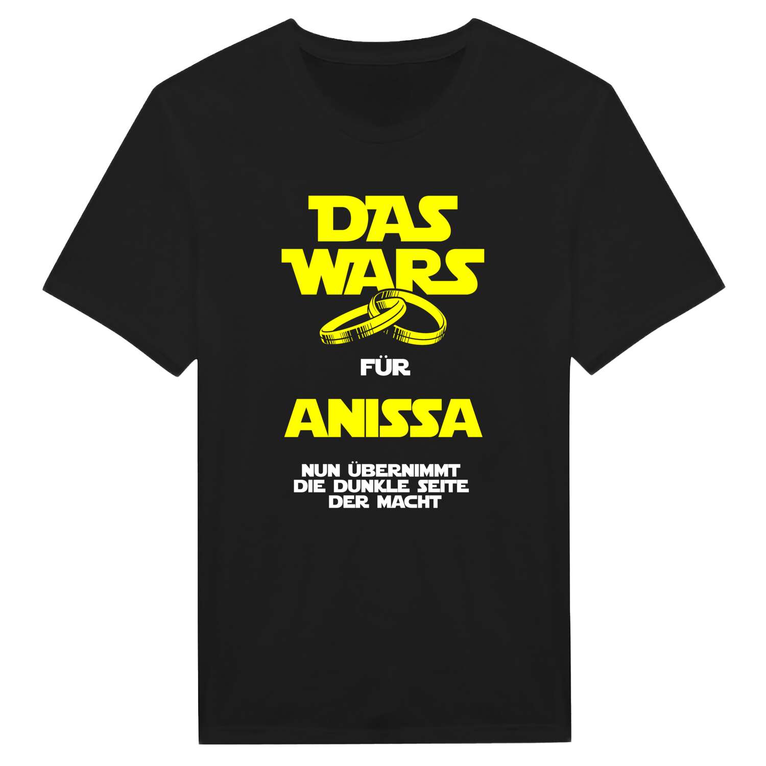 JGA T-Shirt »Das Wars« für den Namen »Anissa«