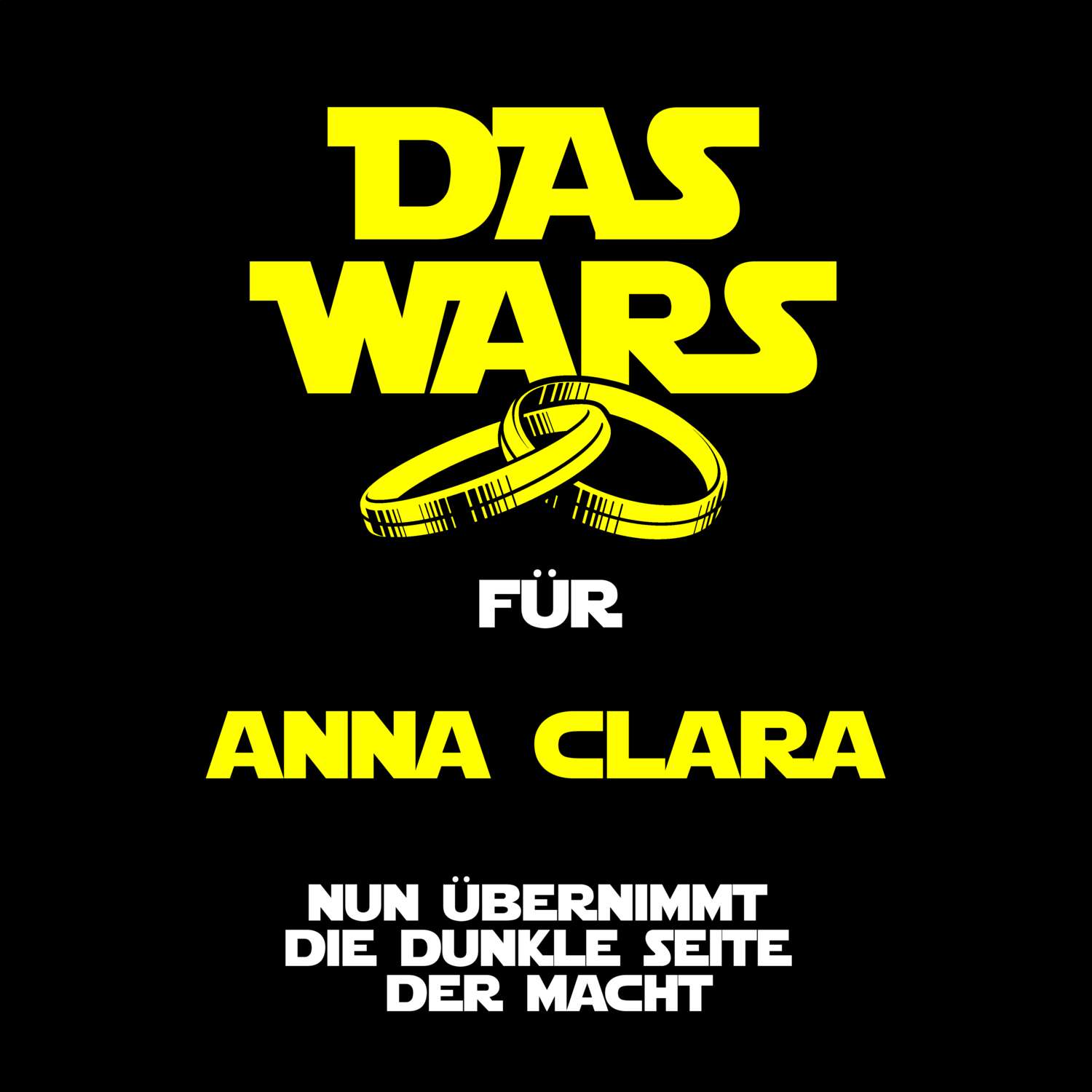 JGA T-Shirt »Das Wars« für den Namen »Anna Clara«
