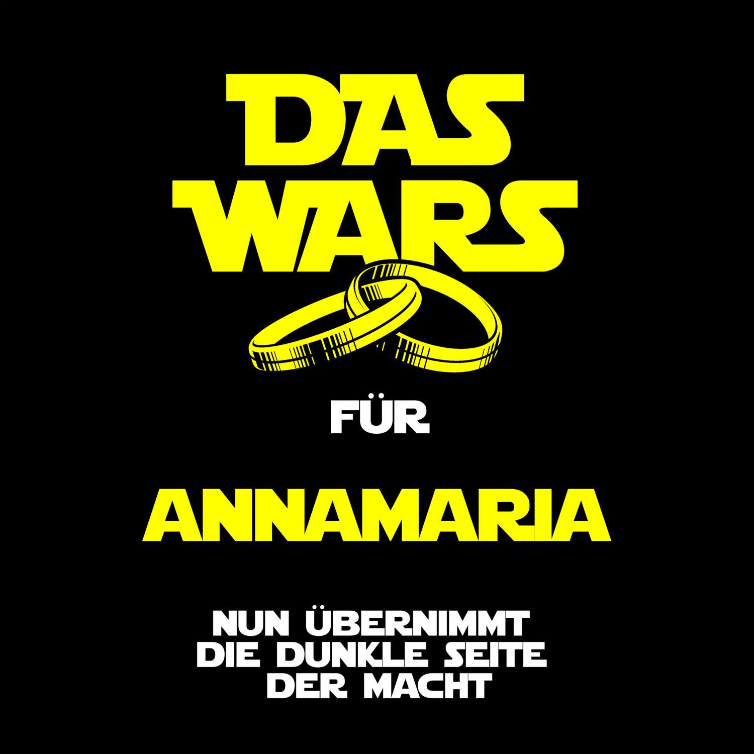 JGA T-Shirt »Das Wars« für den Namen »Annamaria«