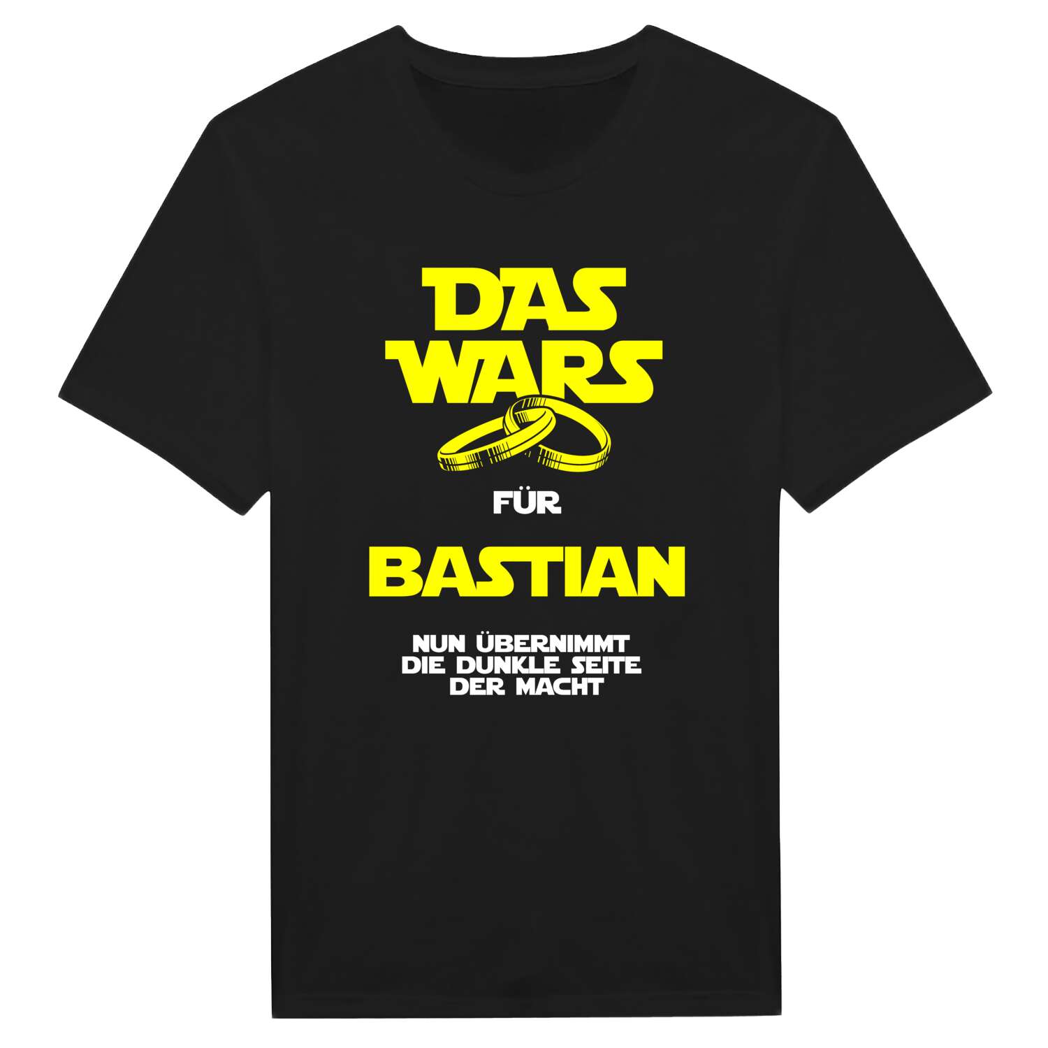 JGA T-Shirt »Das Wars« für den Namen »Bastian«