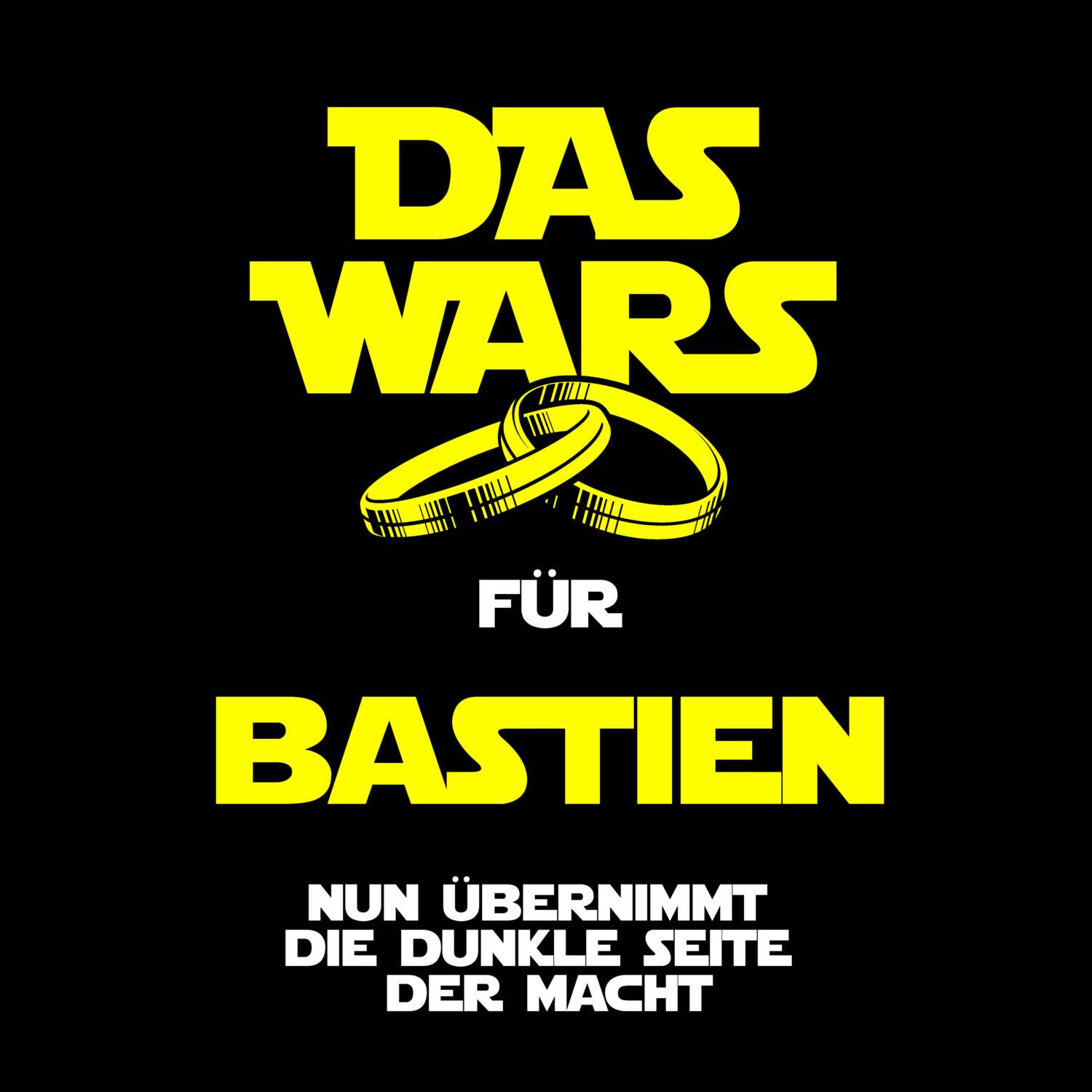 JGA T-Shirt »Das Wars« für den Namen »Bastien«