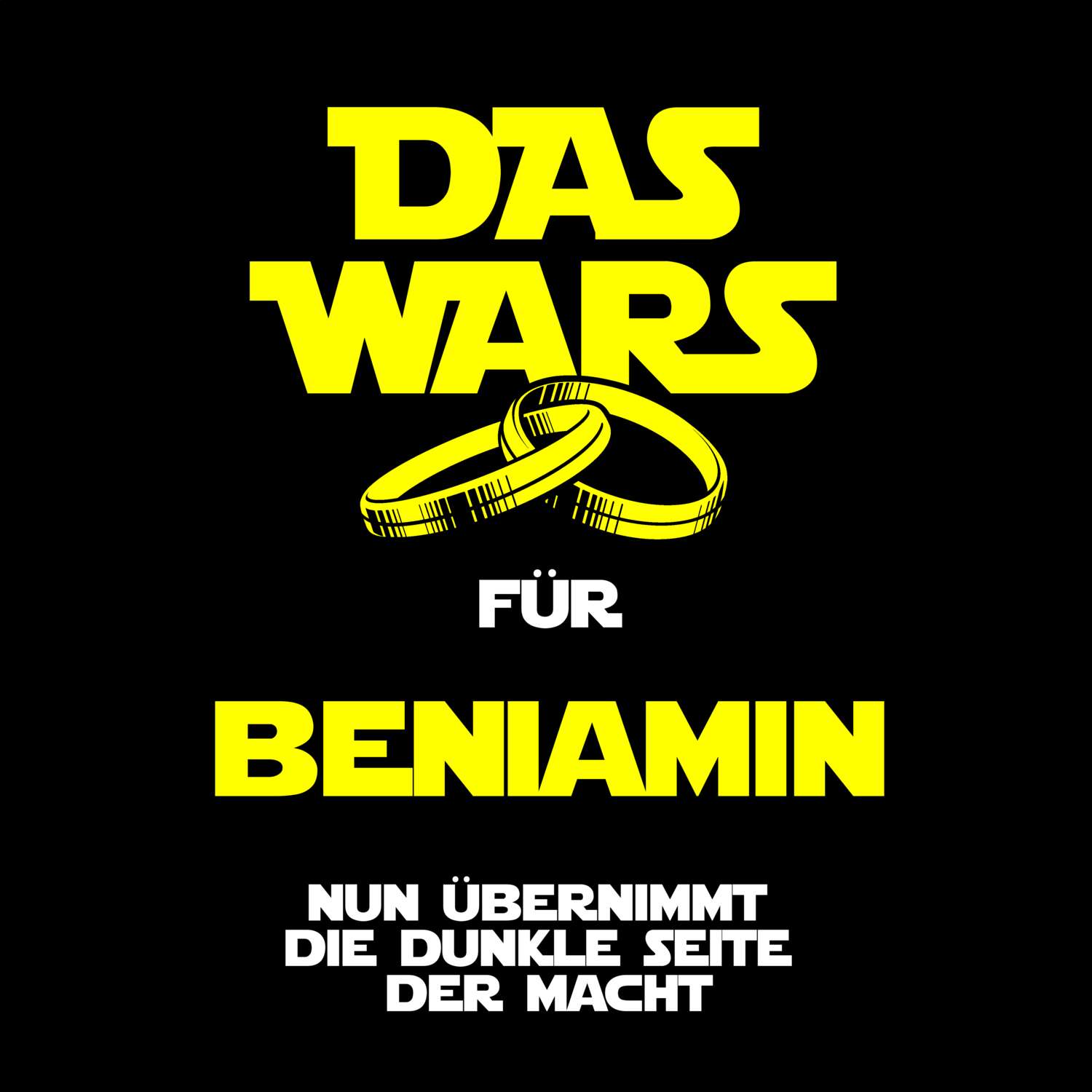 JGA T-Shirt »Das Wars« für den Namen »Beniamin«