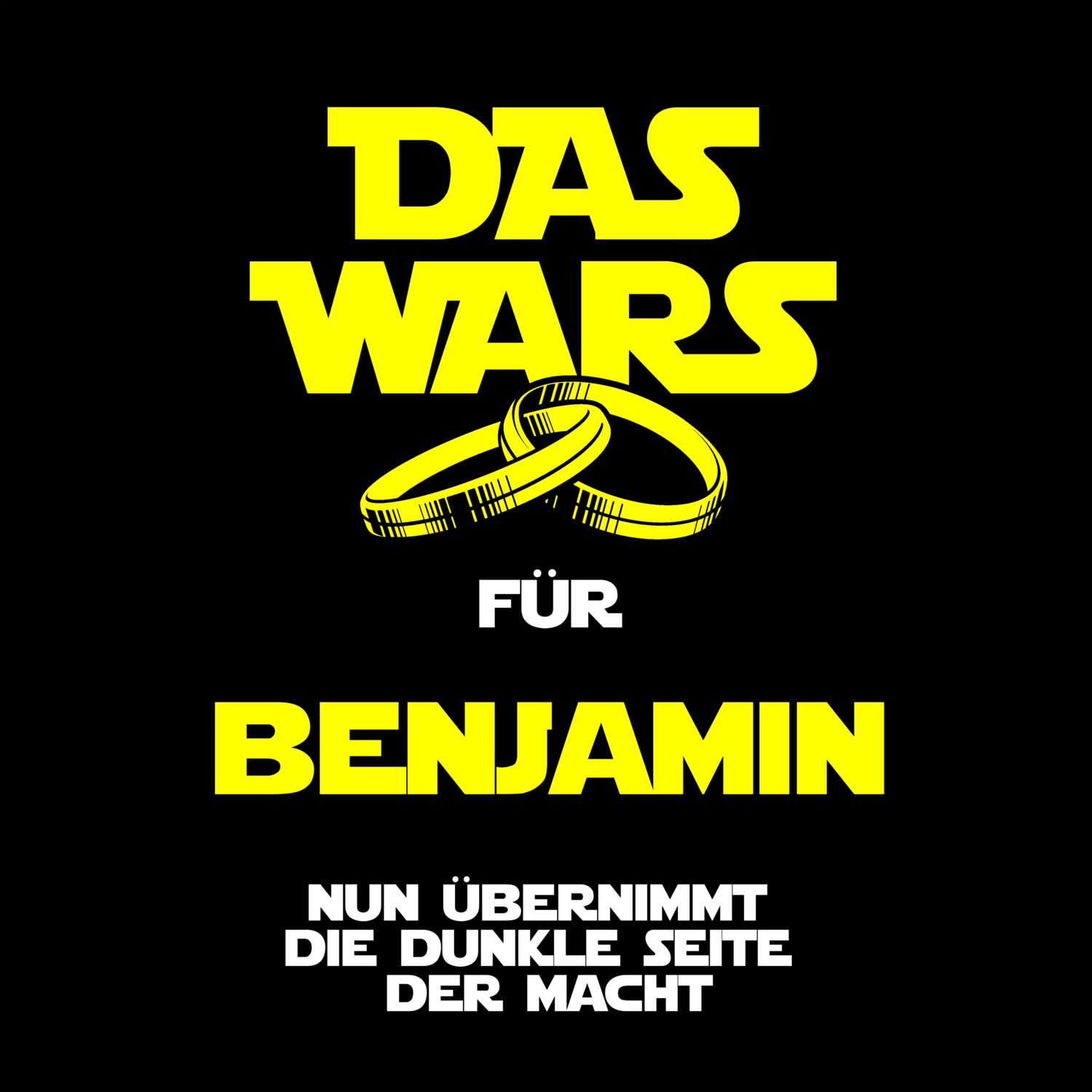 JGA T-Shirt »Das Wars« für den Namen »Benjamin«