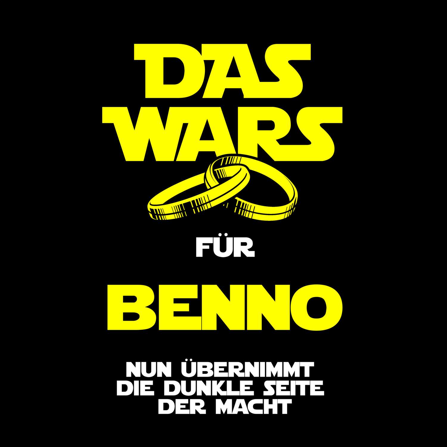 JGA T-Shirt »Das Wars« für den Namen »Benno«