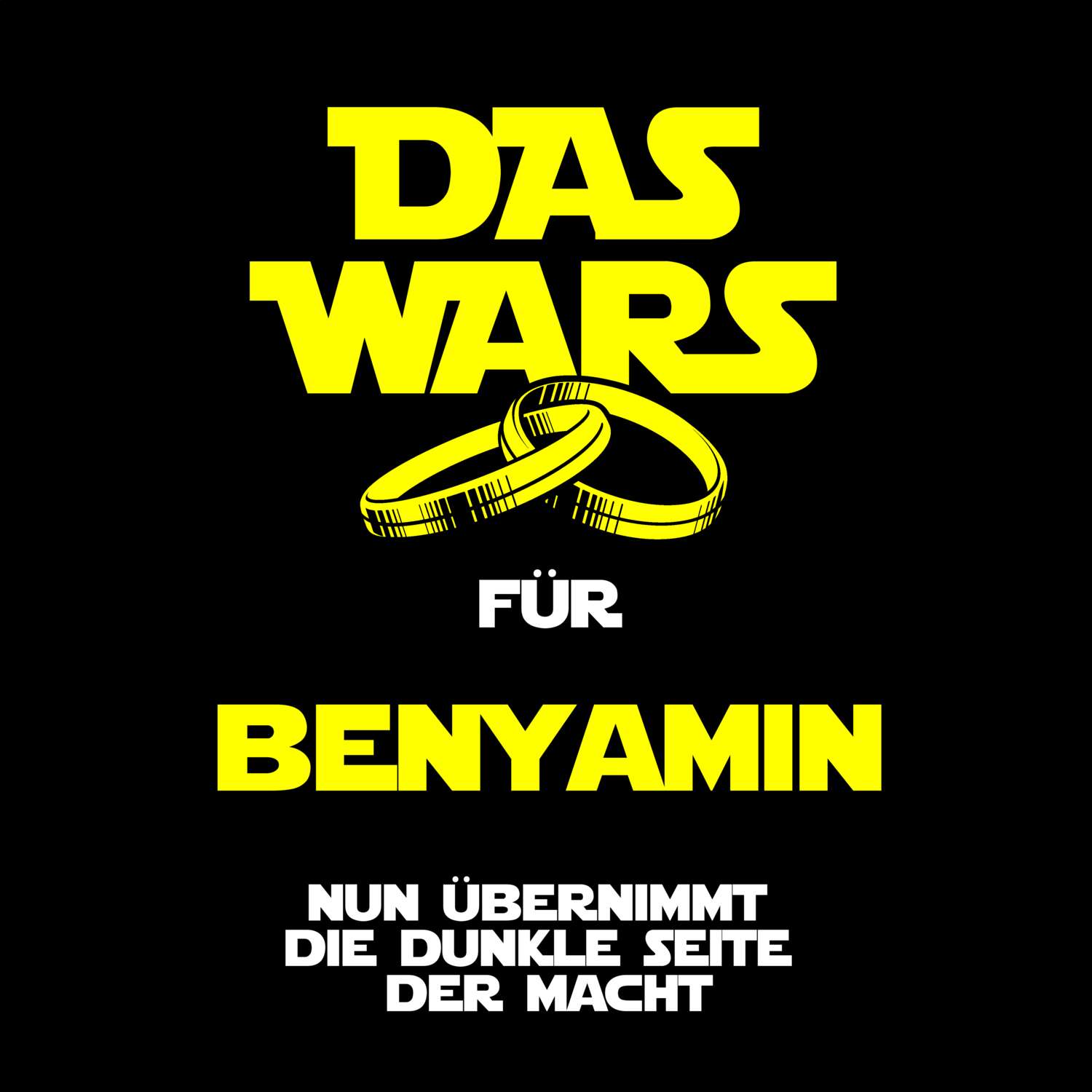JGA T-Shirt »Das Wars« für den Namen »Benyamin«
