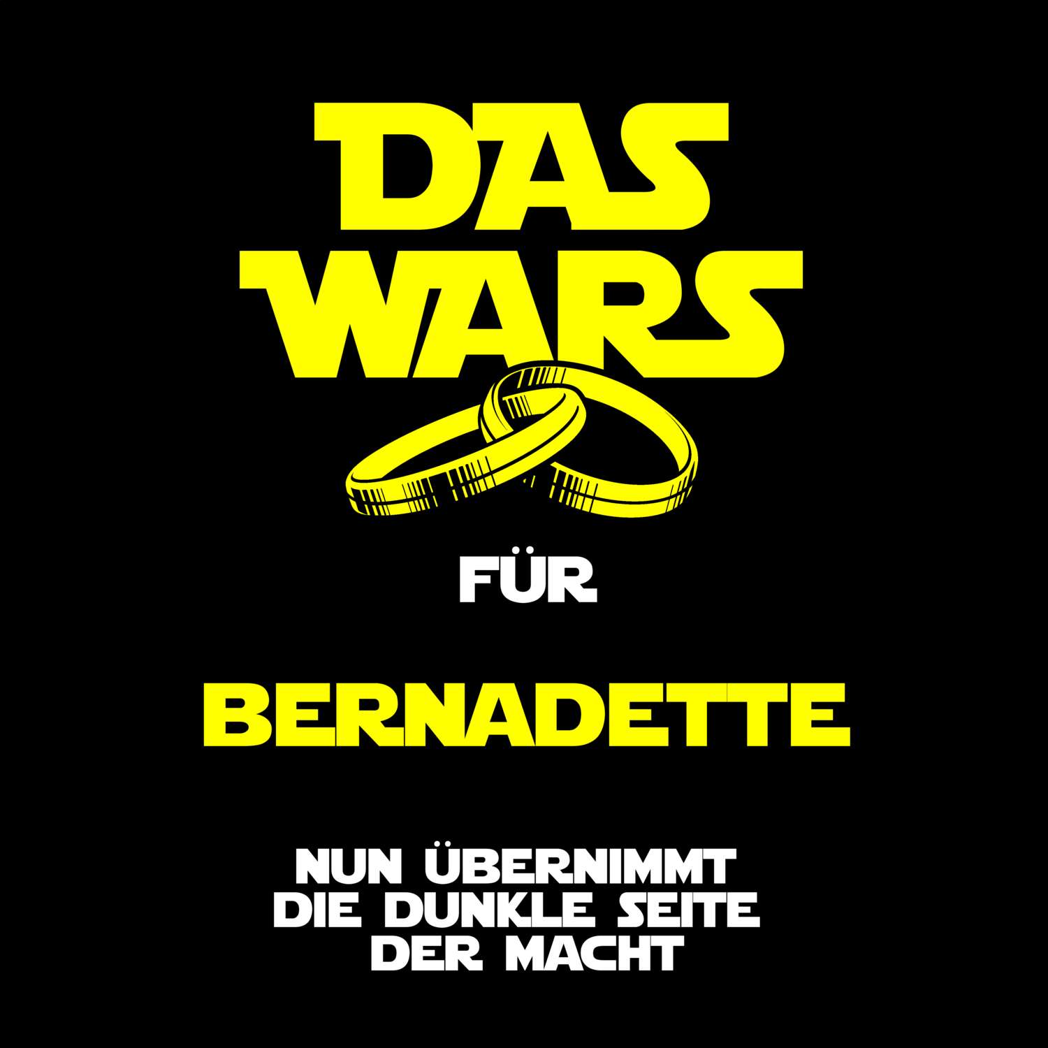 JGA T-Shirt »Das Wars« für den Namen »Bernadette«