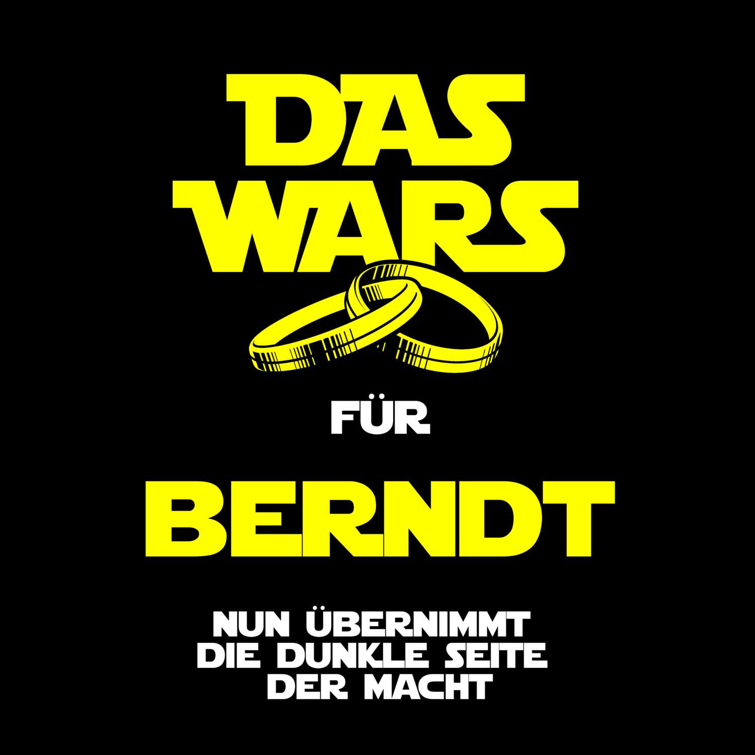 JGA T-Shirt »Das Wars« für den Namen »Berndt«