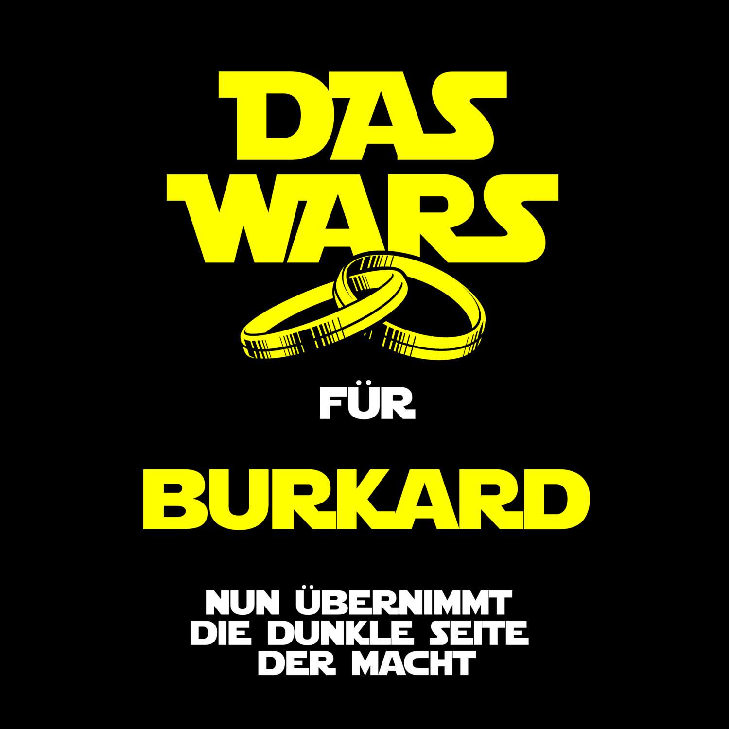 JGA T-Shirt »Das Wars« für den Namen »Burkard«