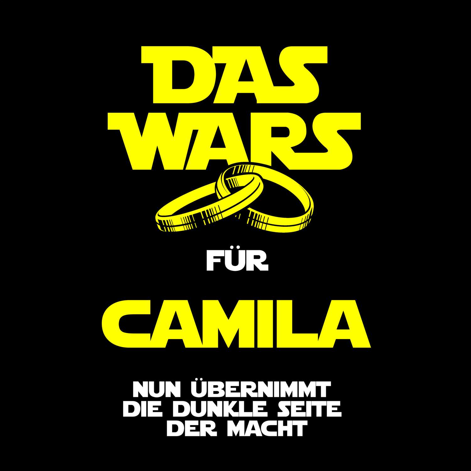 JGA T-Shirt »Das Wars« für den Namen »Camila«