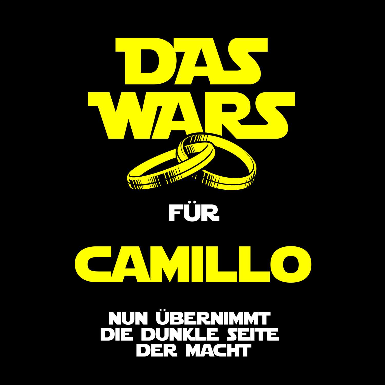 JGA T-Shirt »Das Wars« für den Namen »Camillo«