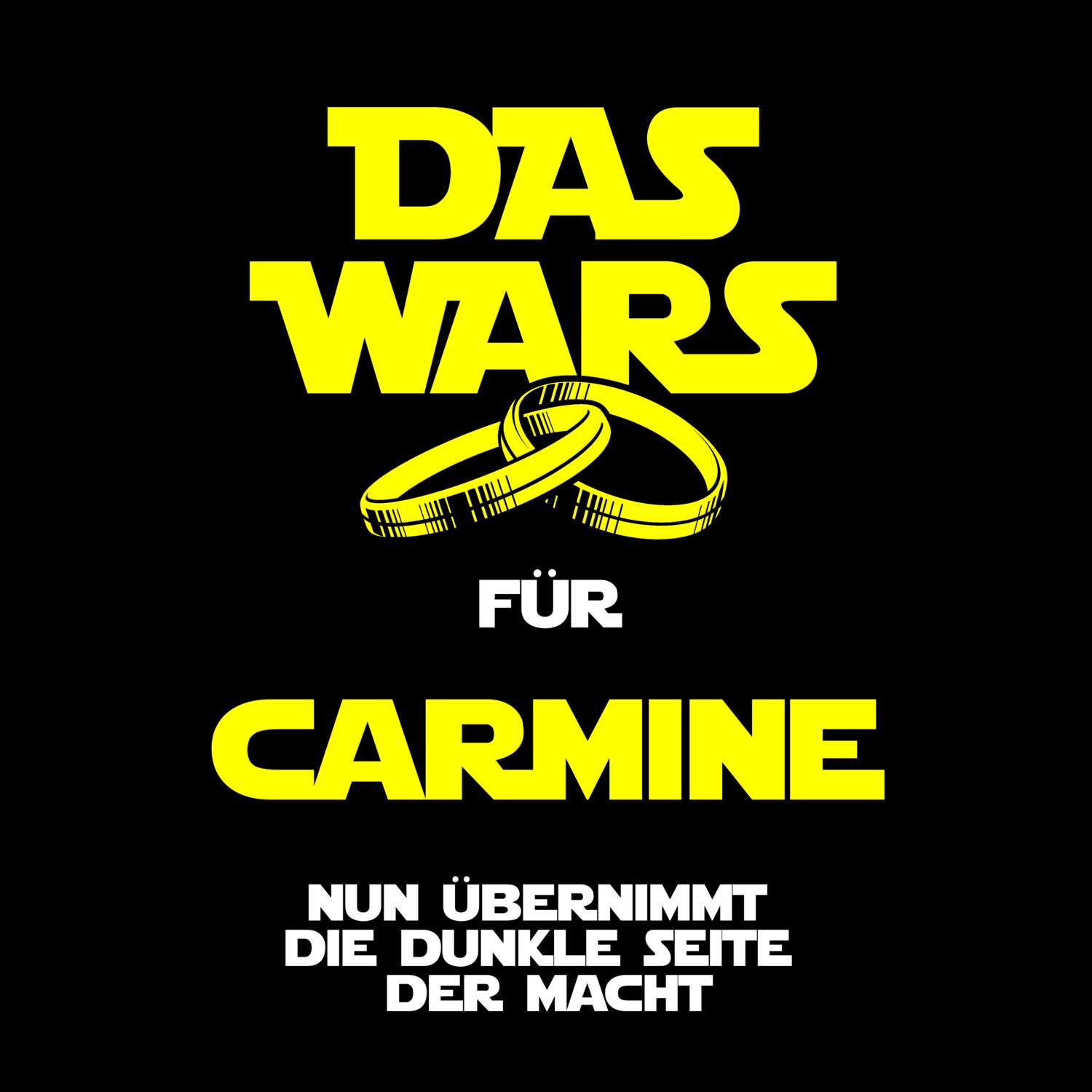 JGA T-Shirt »Das Wars« für den Namen »Carmine«