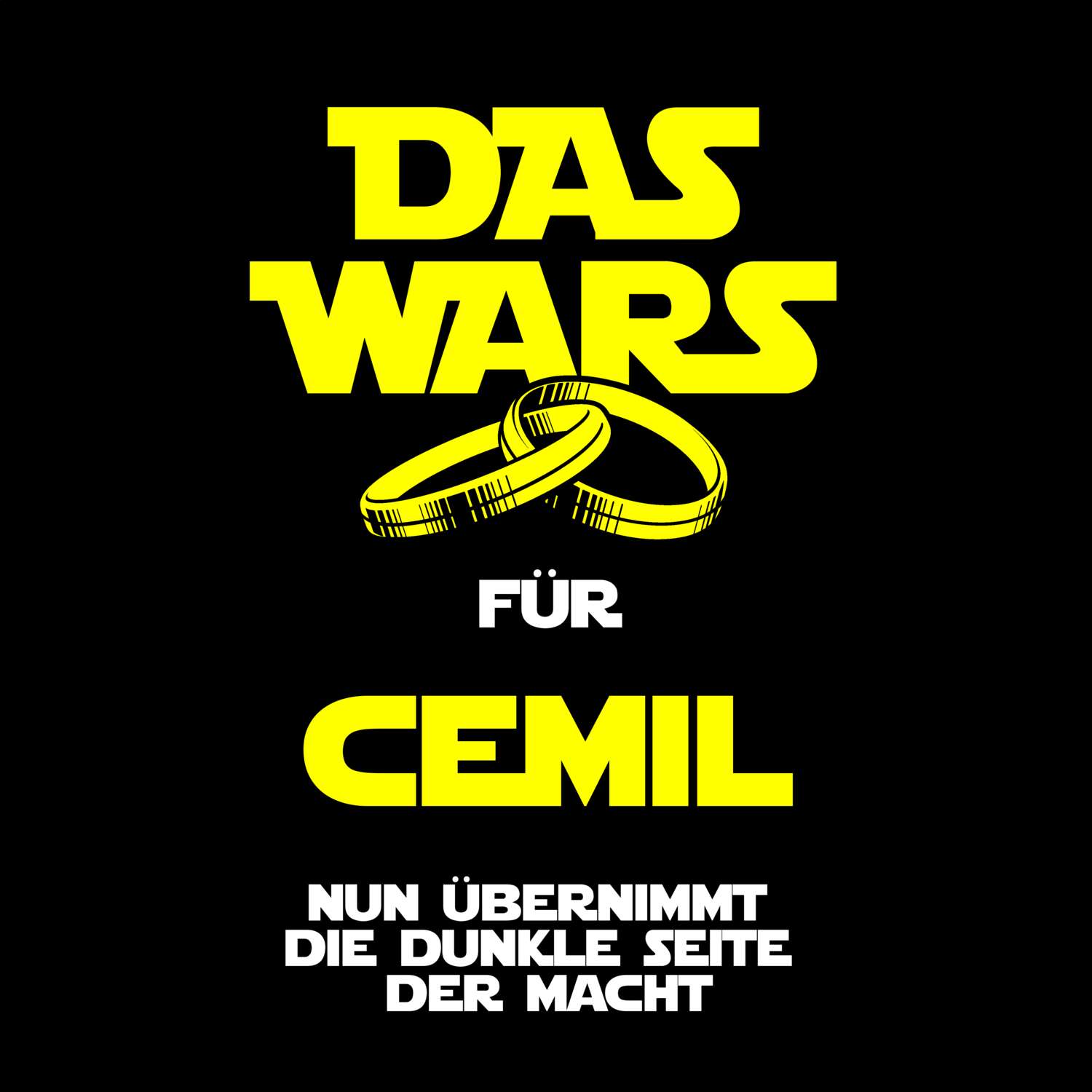 JGA T-Shirt »Das Wars« für den Namen »Cemil«