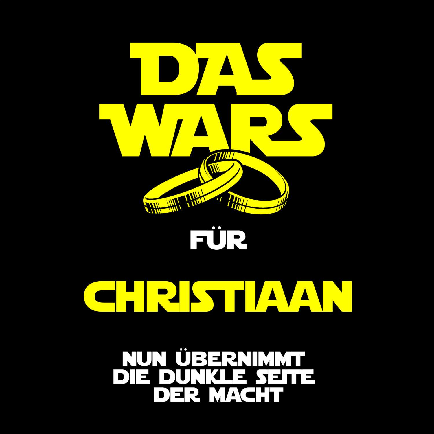 JGA T-Shirt »Das Wars« für den Namen »Christiaan«
