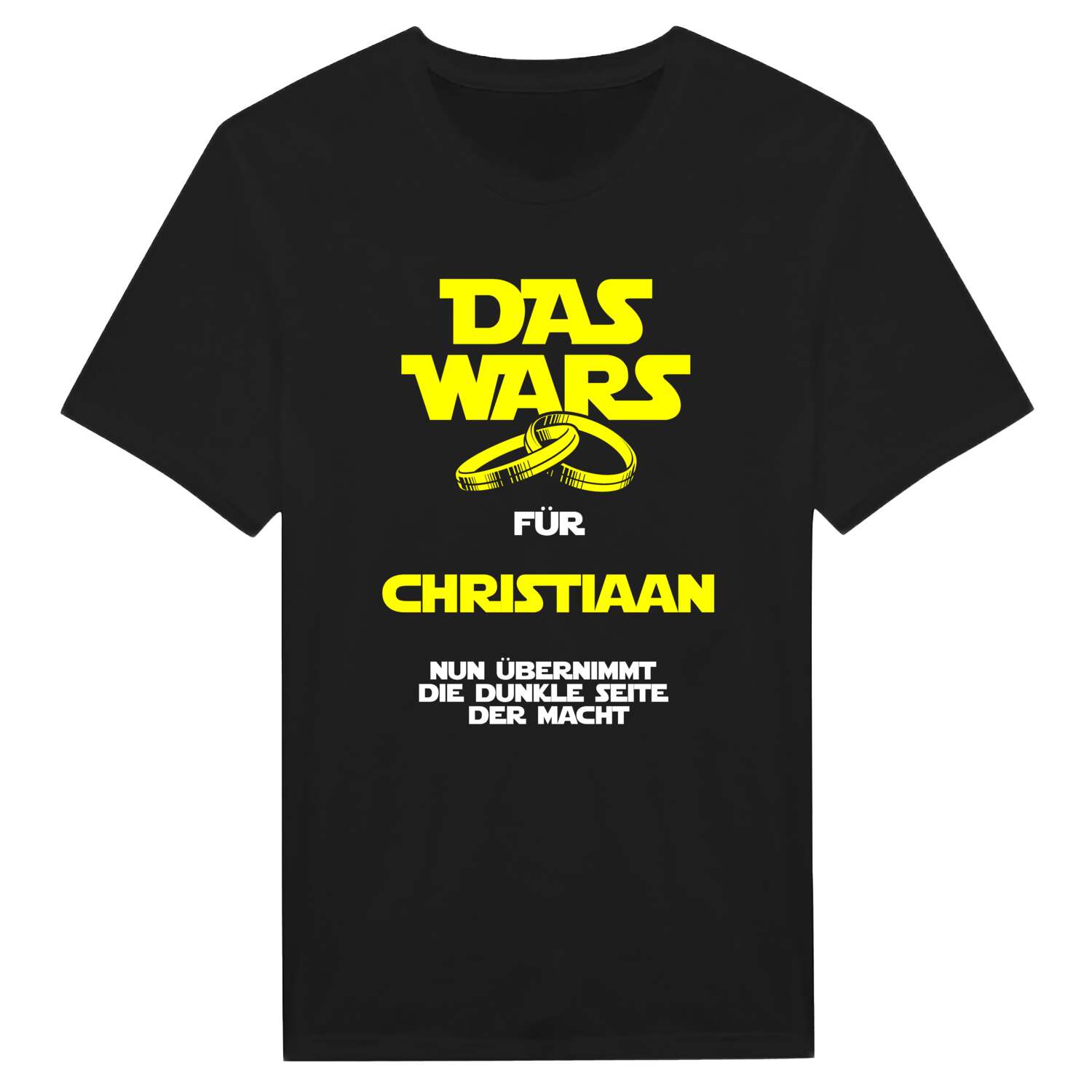 JGA T-Shirt »Das Wars« für den Namen »Christiaan«
