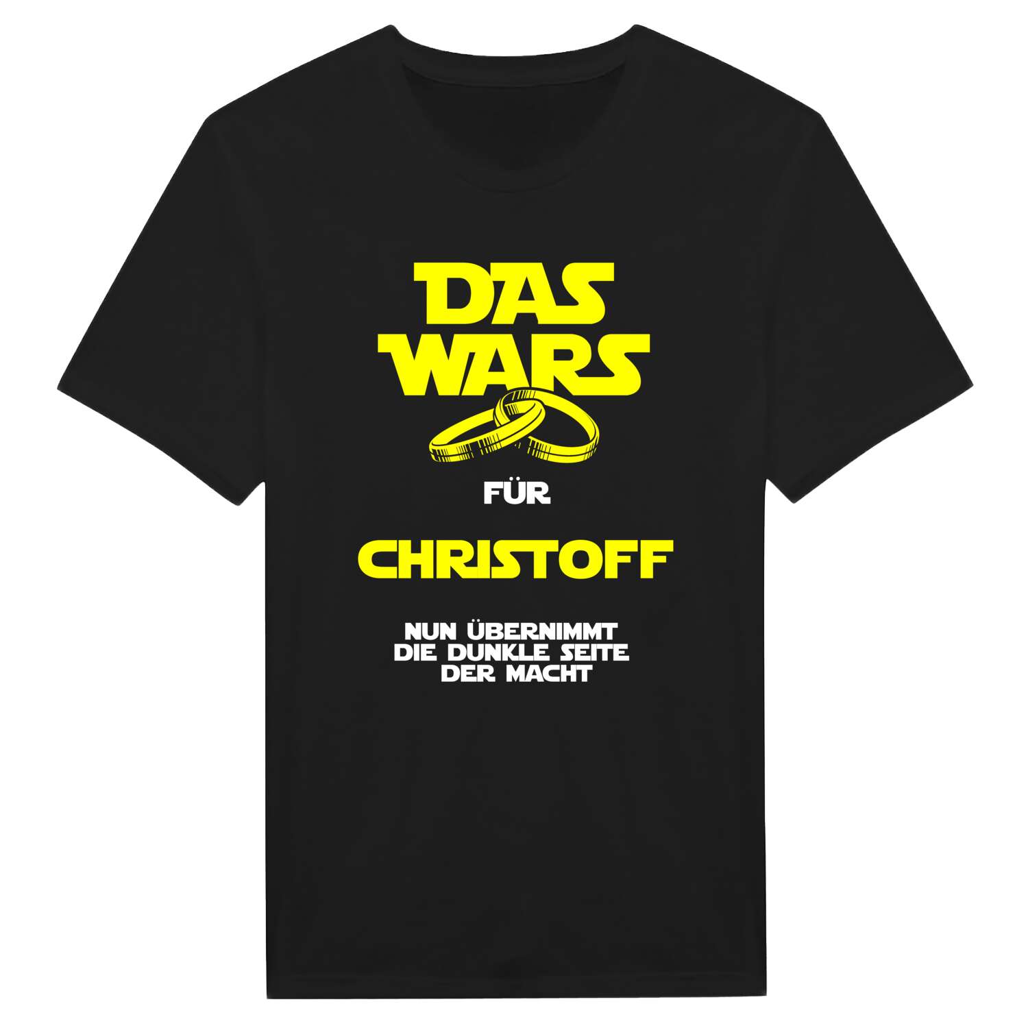 JGA T-Shirt »Das Wars« für den Namen »Christoff«
