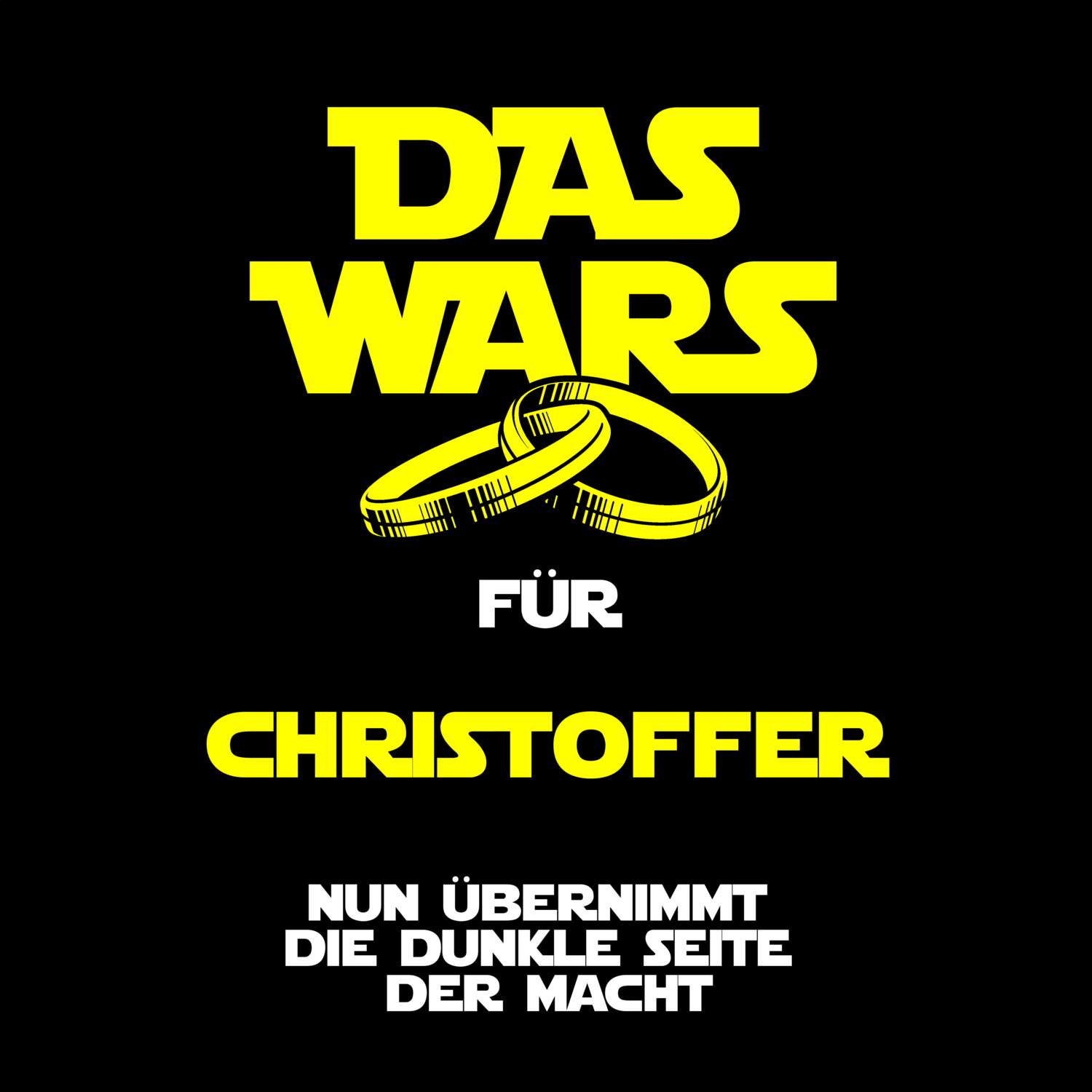 JGA T-Shirt »Das Wars« für den Namen »Christoffer«