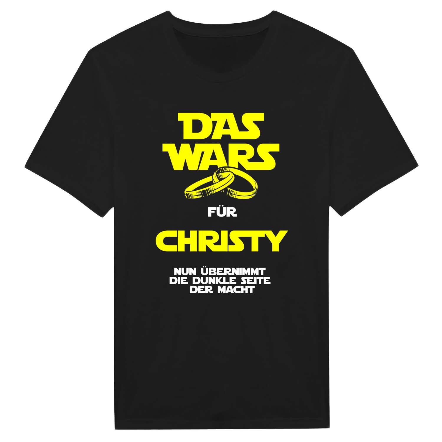 JGA T-Shirt »Das Wars« für den Namen »Christy«