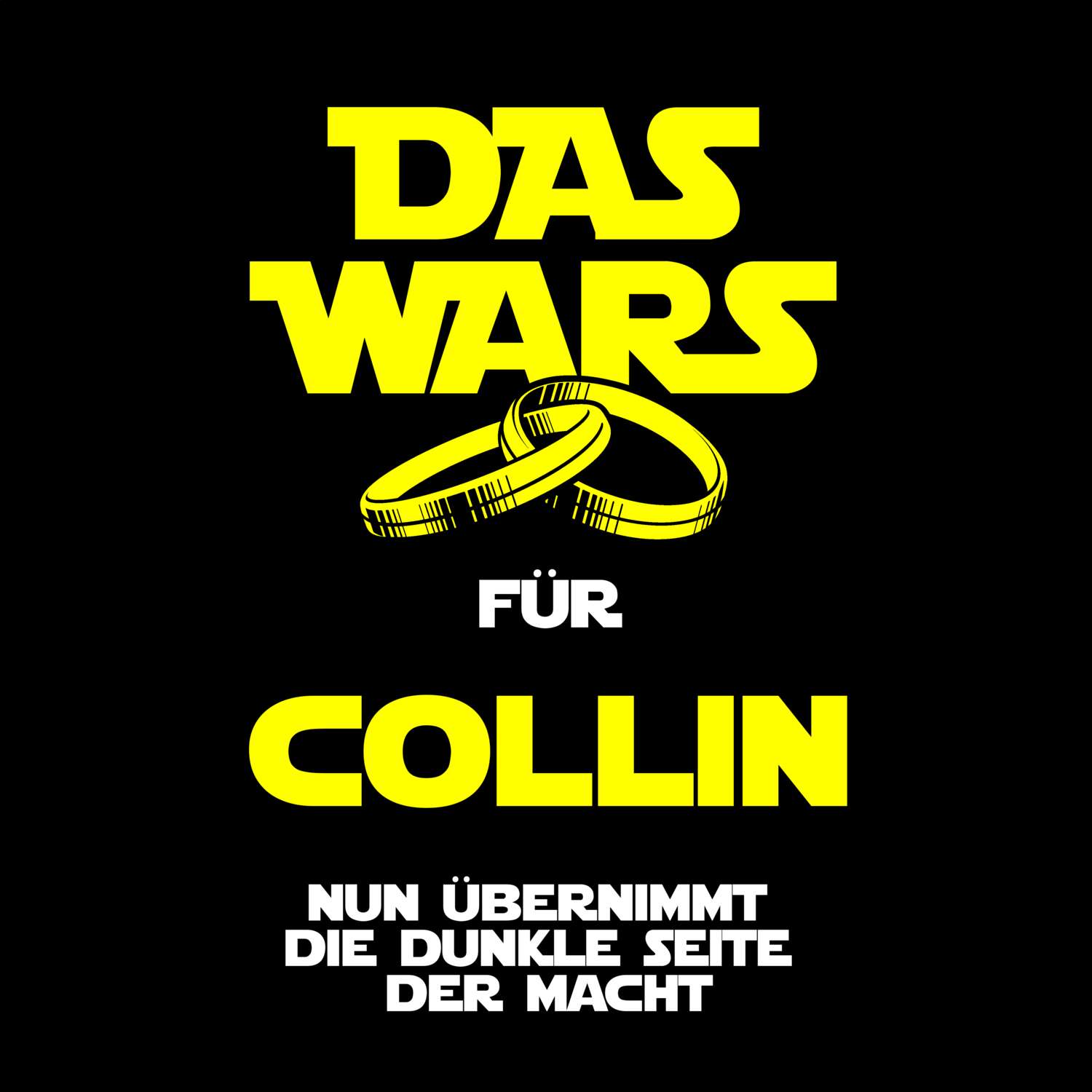 JGA T-Shirt »Das Wars« für den Namen »Collin«