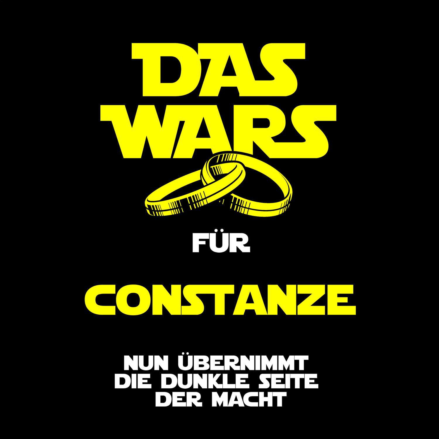 JGA T-Shirt »Das Wars« für den Namen »Constanze«