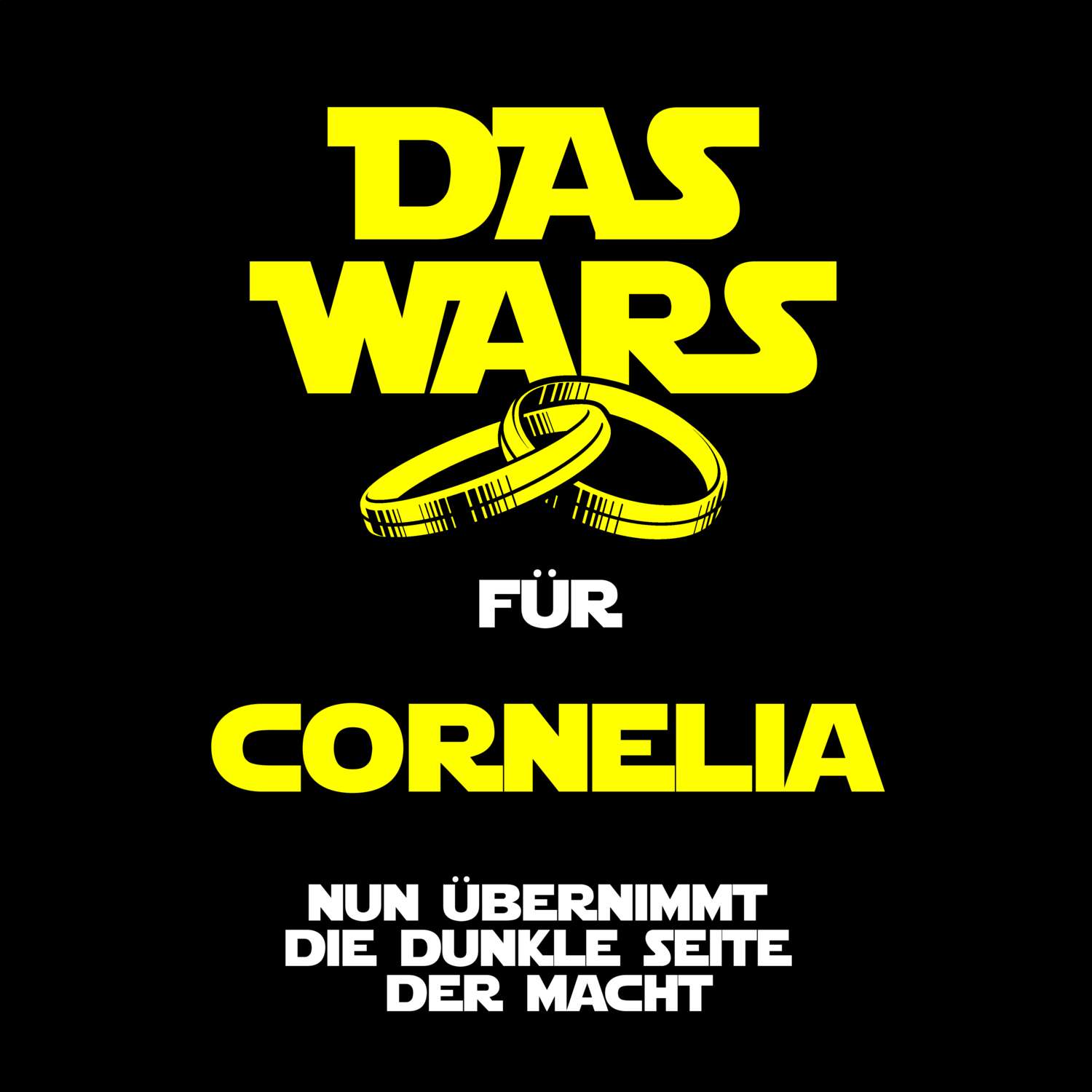 JGA T-Shirt »Das Wars« für den Namen »Cornelia«