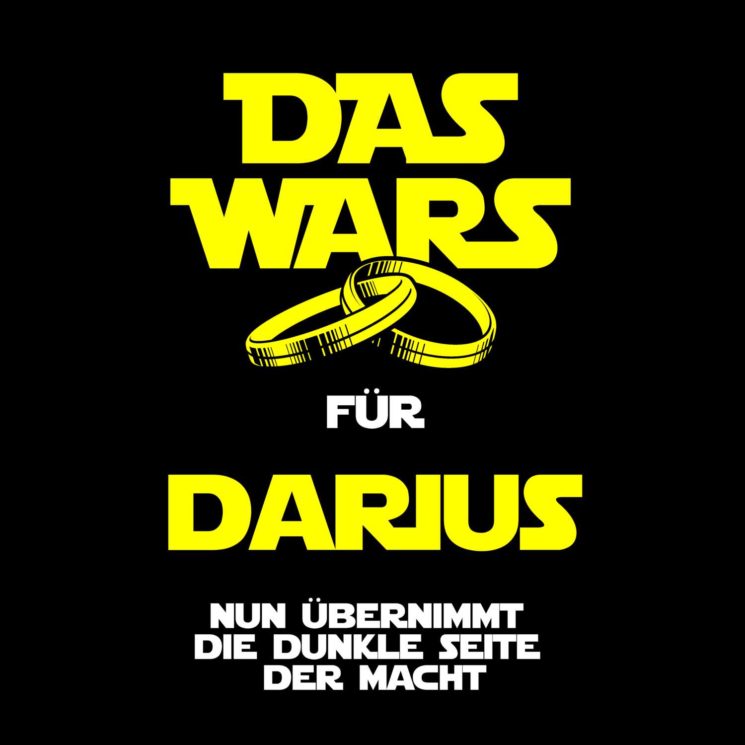 JGA T-Shirt »Das Wars« für den Namen »Darius«