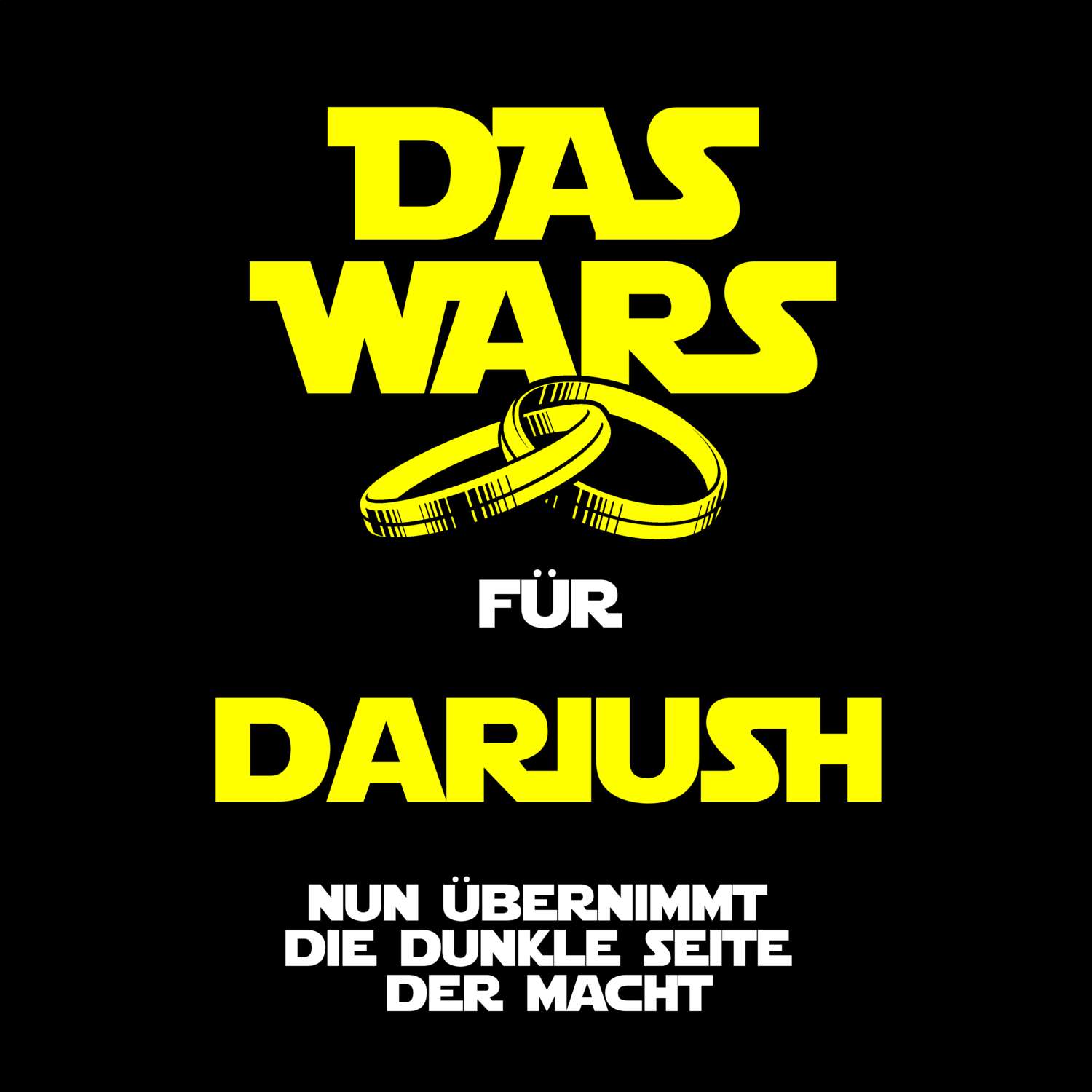 JGA T-Shirt »Das Wars« für den Namen »Dariush«