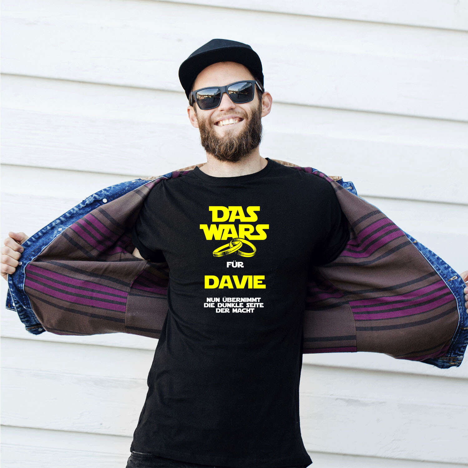 JGA T-Shirt »Das Wars« für den Namen »Davie«