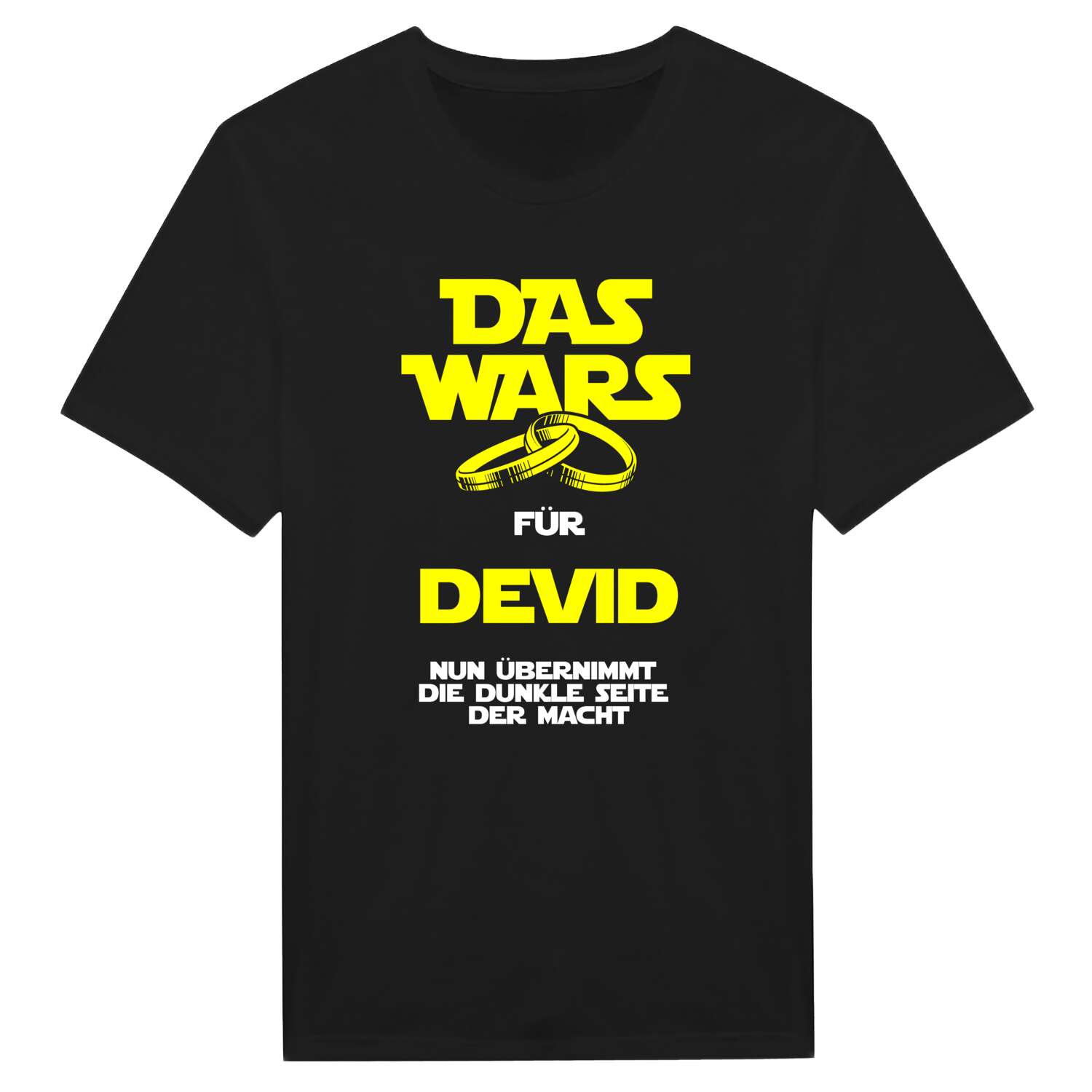 JGA T-Shirt »Das Wars« für den Namen »Devid«