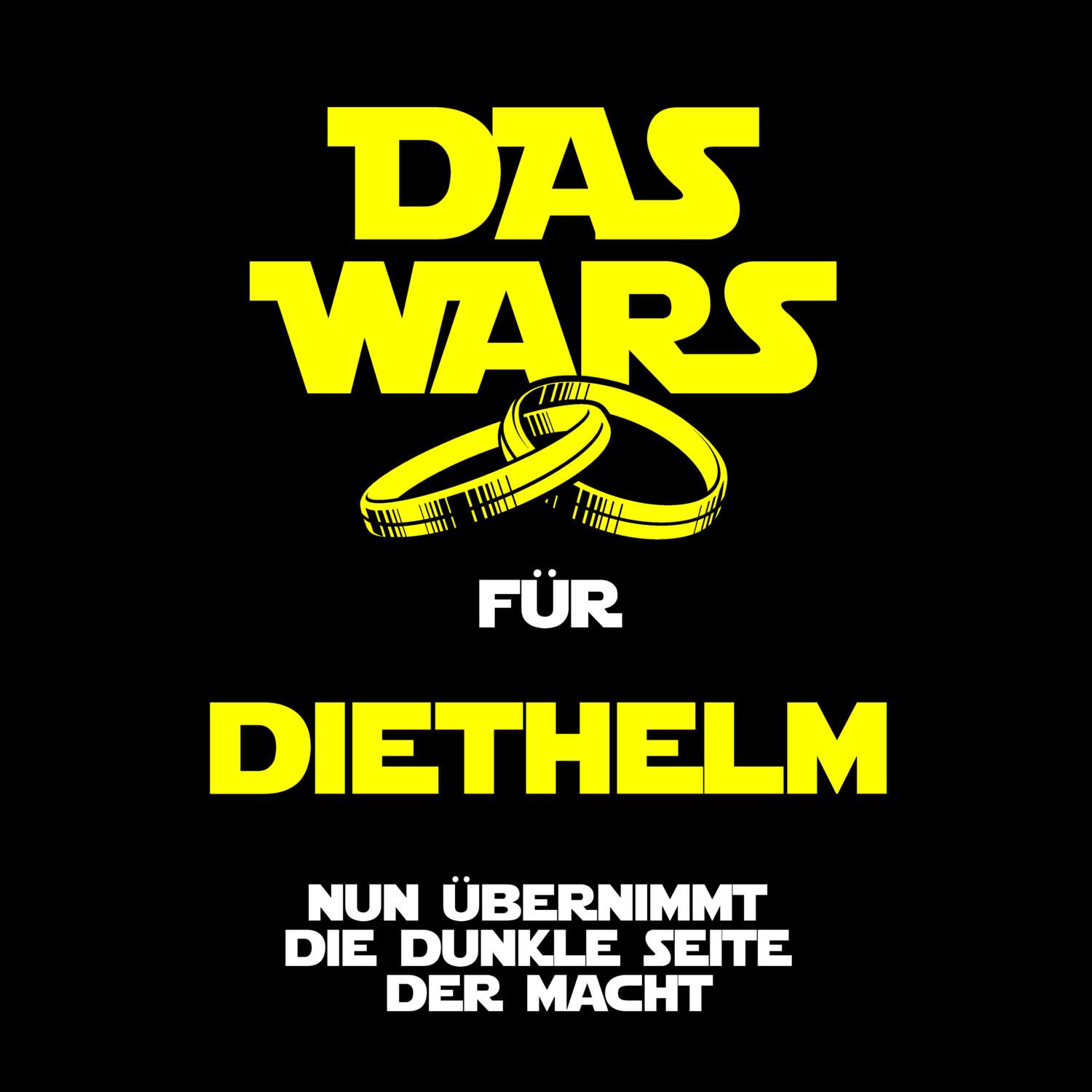 JGA T-Shirt »Das Wars« für den Namen »Diethelm«