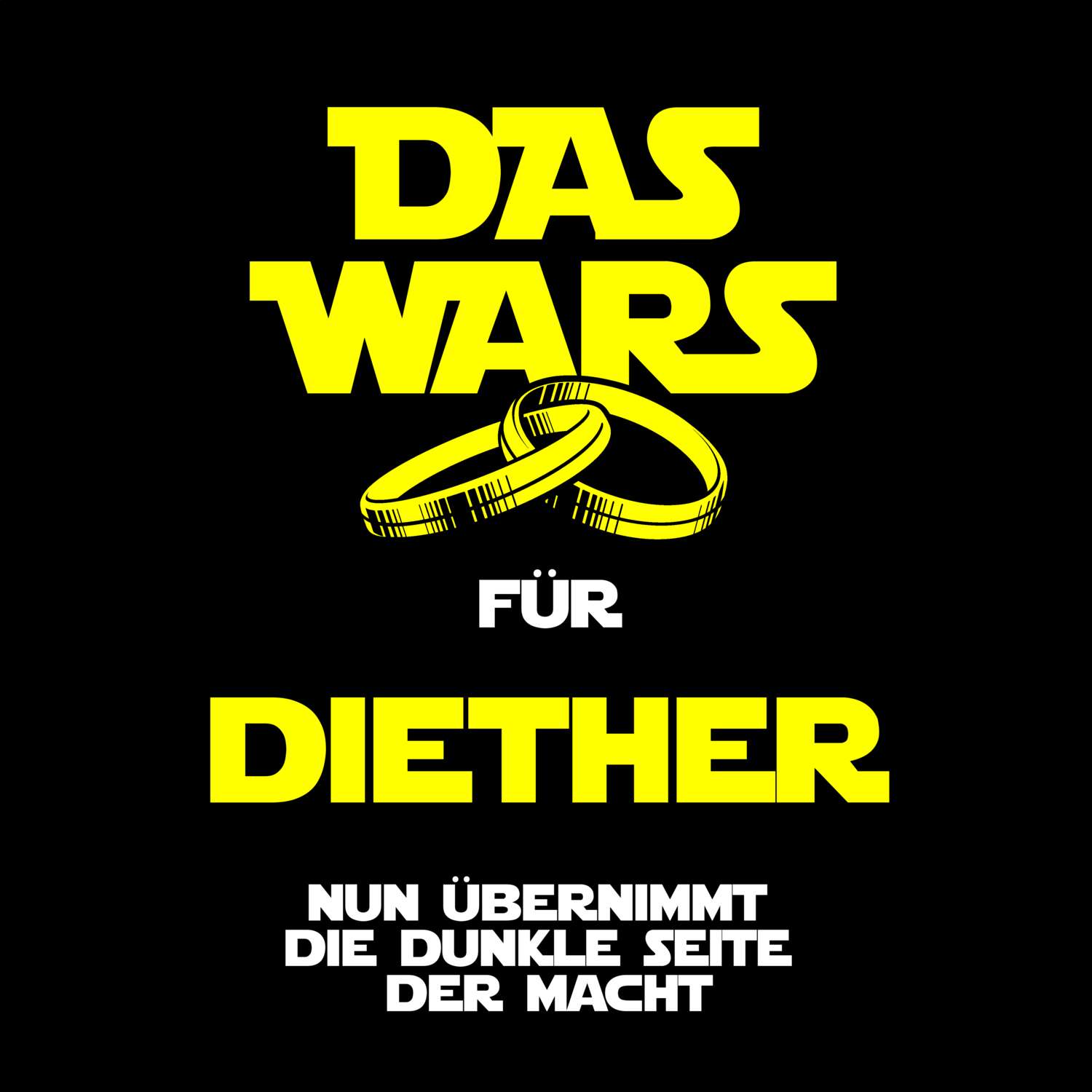 JGA T-Shirt »Das Wars« für den Namen »Diether«