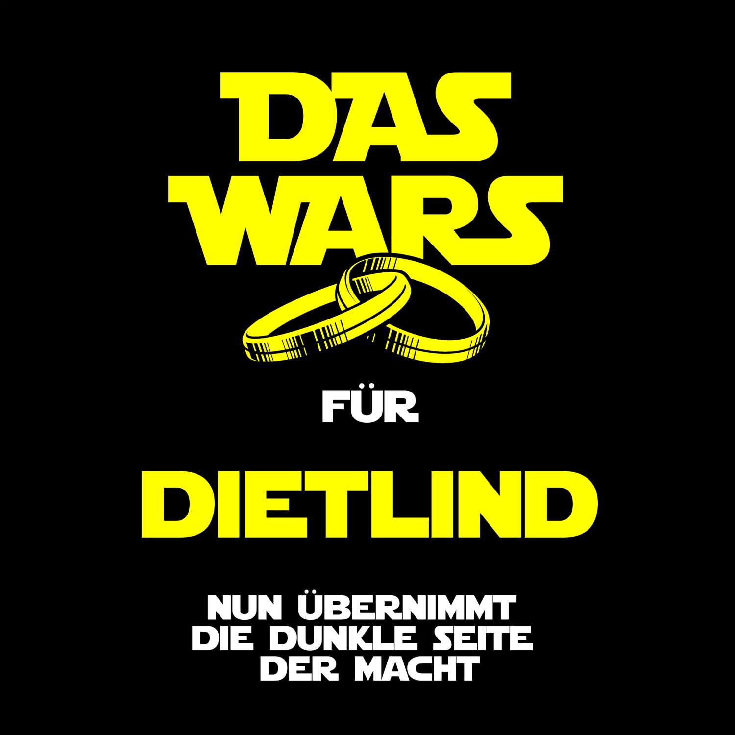 JGA T-Shirt »Das Wars« für den Namen »Dietlind«