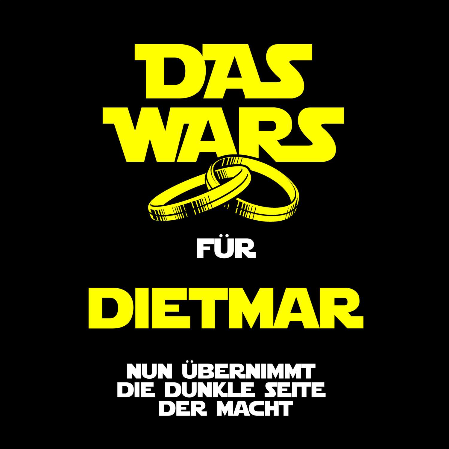 JGA T-Shirt »Das Wars« für den Namen »Dietmar«