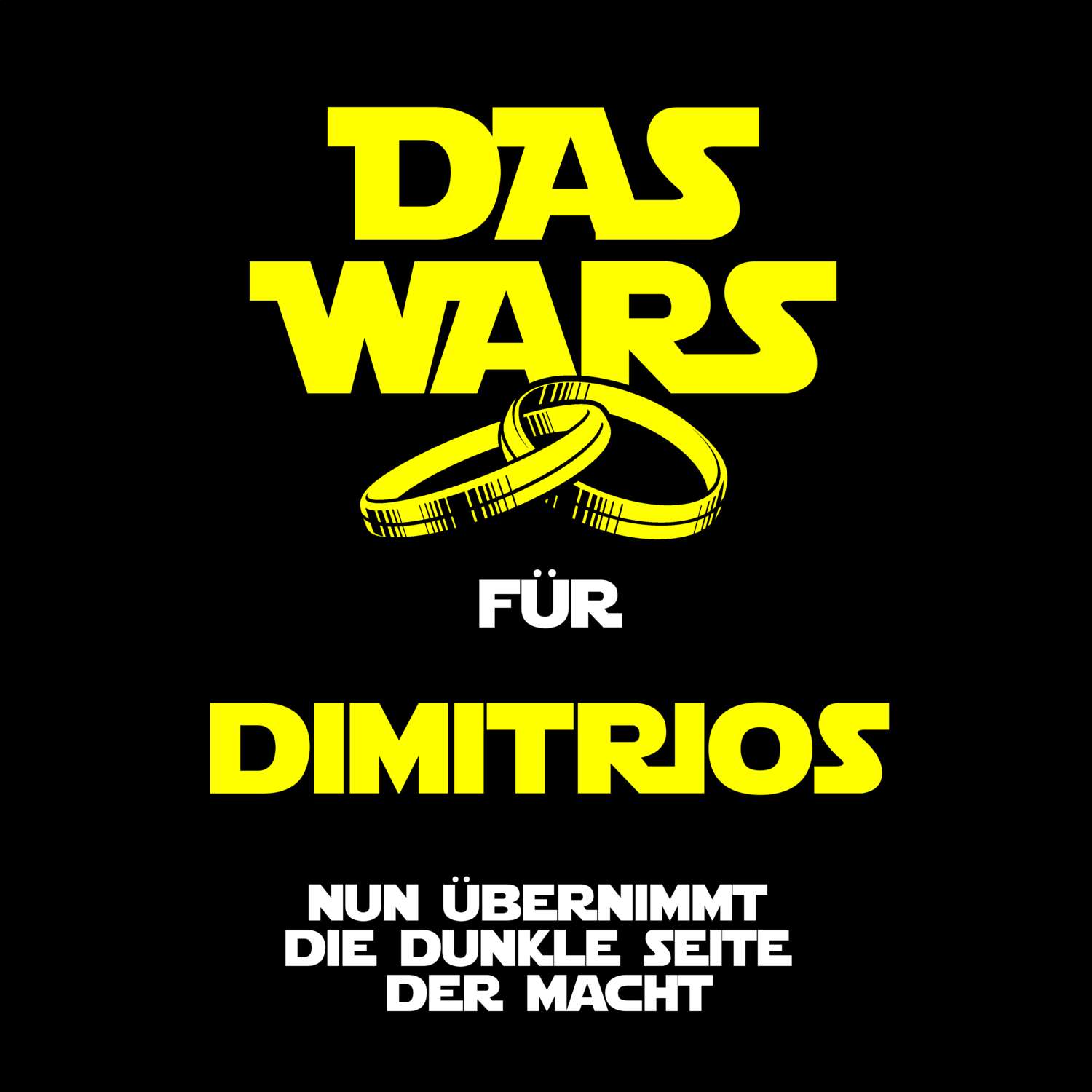 JGA T-Shirt »Das Wars« für den Namen »Dimitrios«