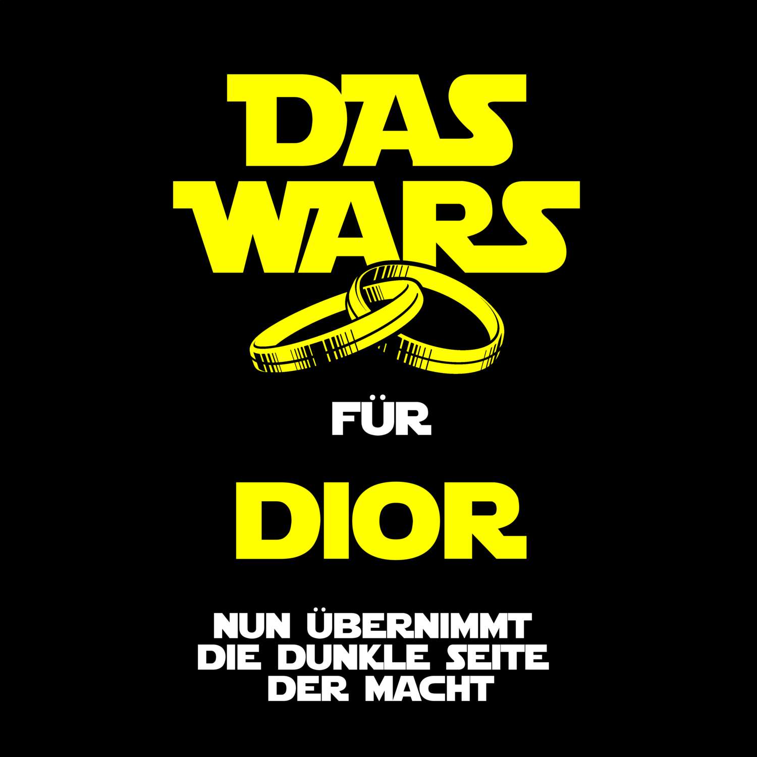 JGA T-Shirt »Das Wars« für den Namen »Dior«