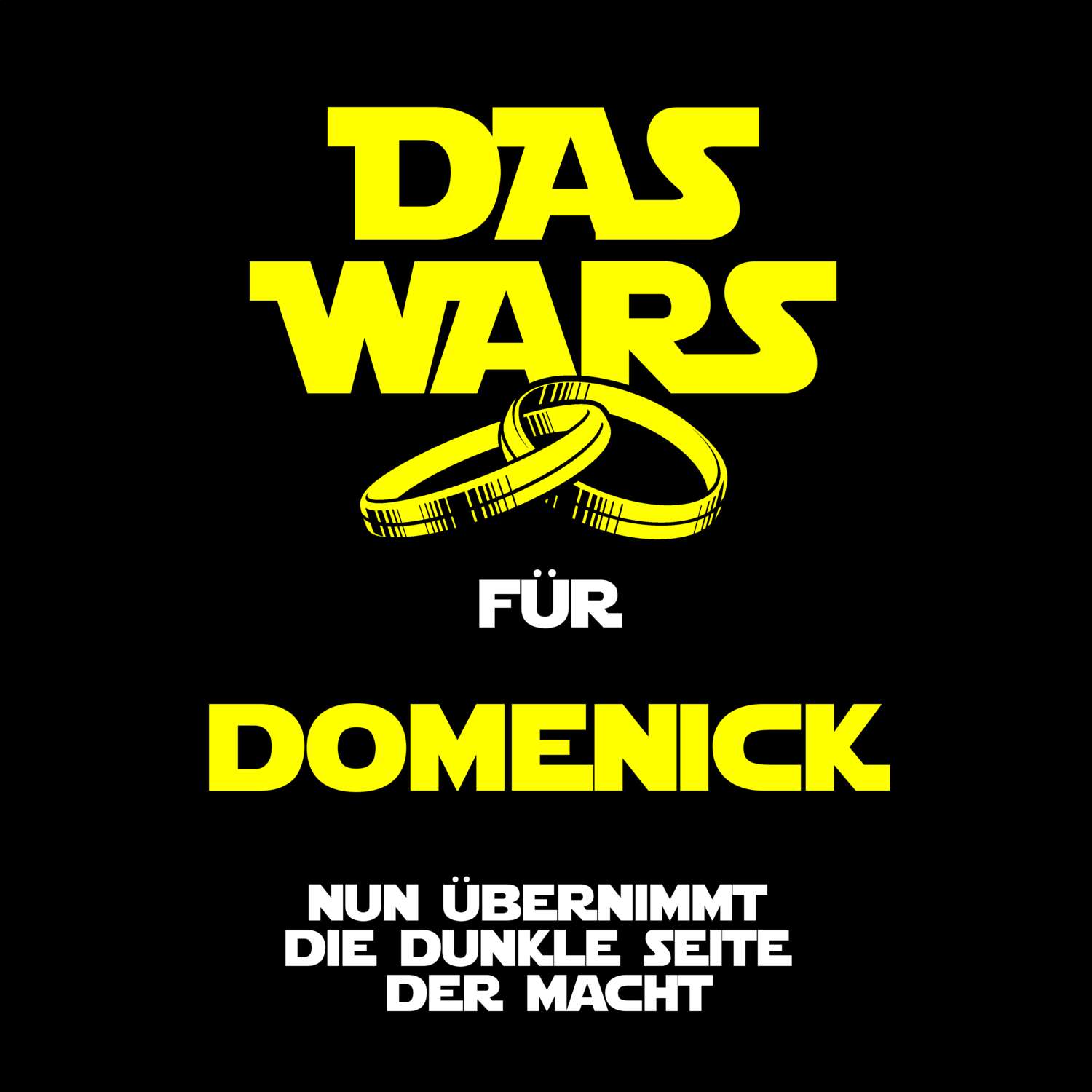 JGA T-Shirt »Das Wars« für den Namen »Domenick«