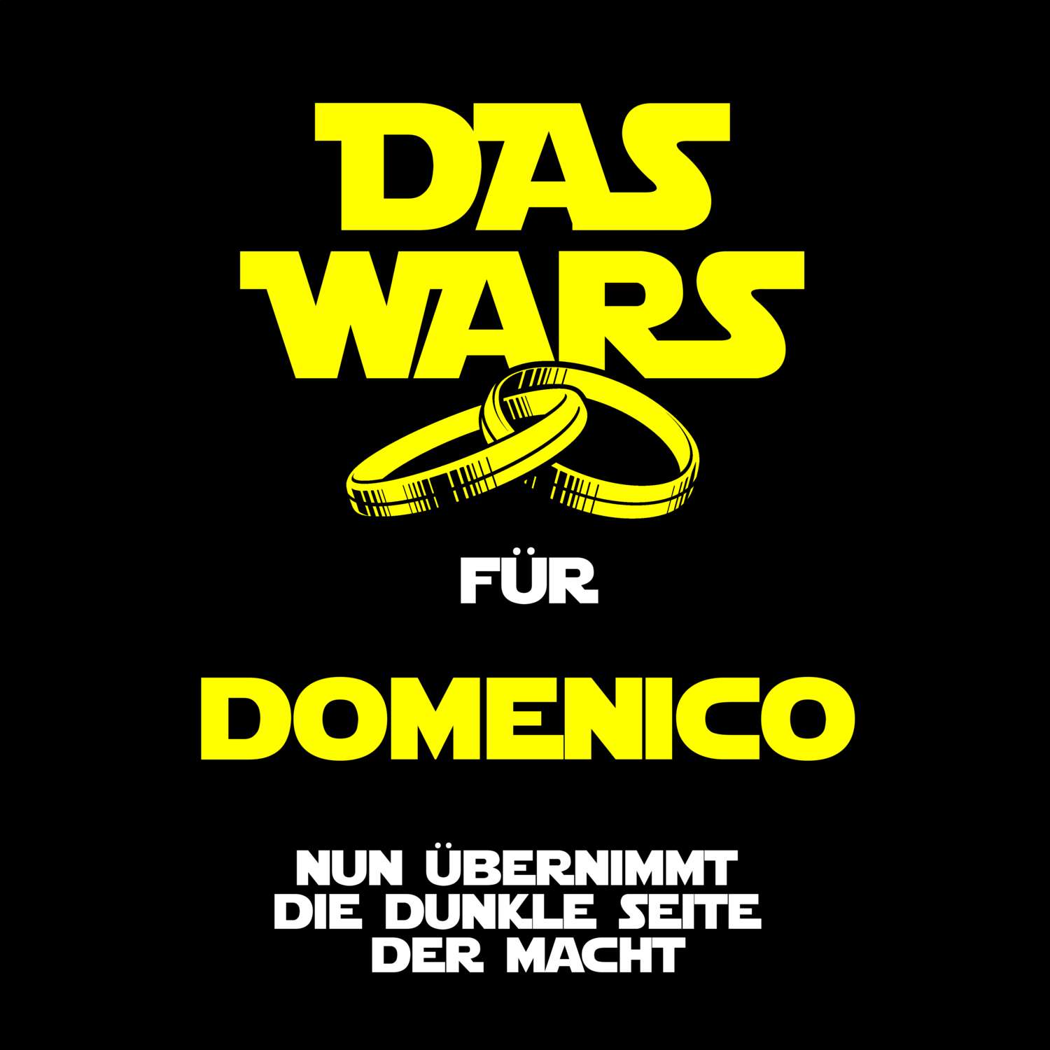 JGA T-Shirt »Das Wars« für den Namen »Domenico«