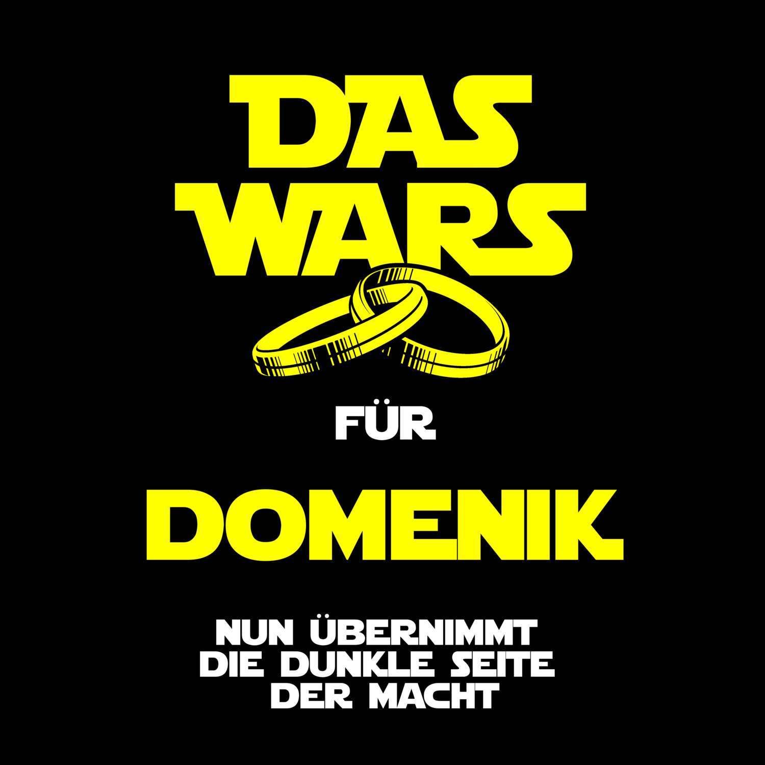 JGA T-Shirt »Das Wars« für den Namen »Domenik«