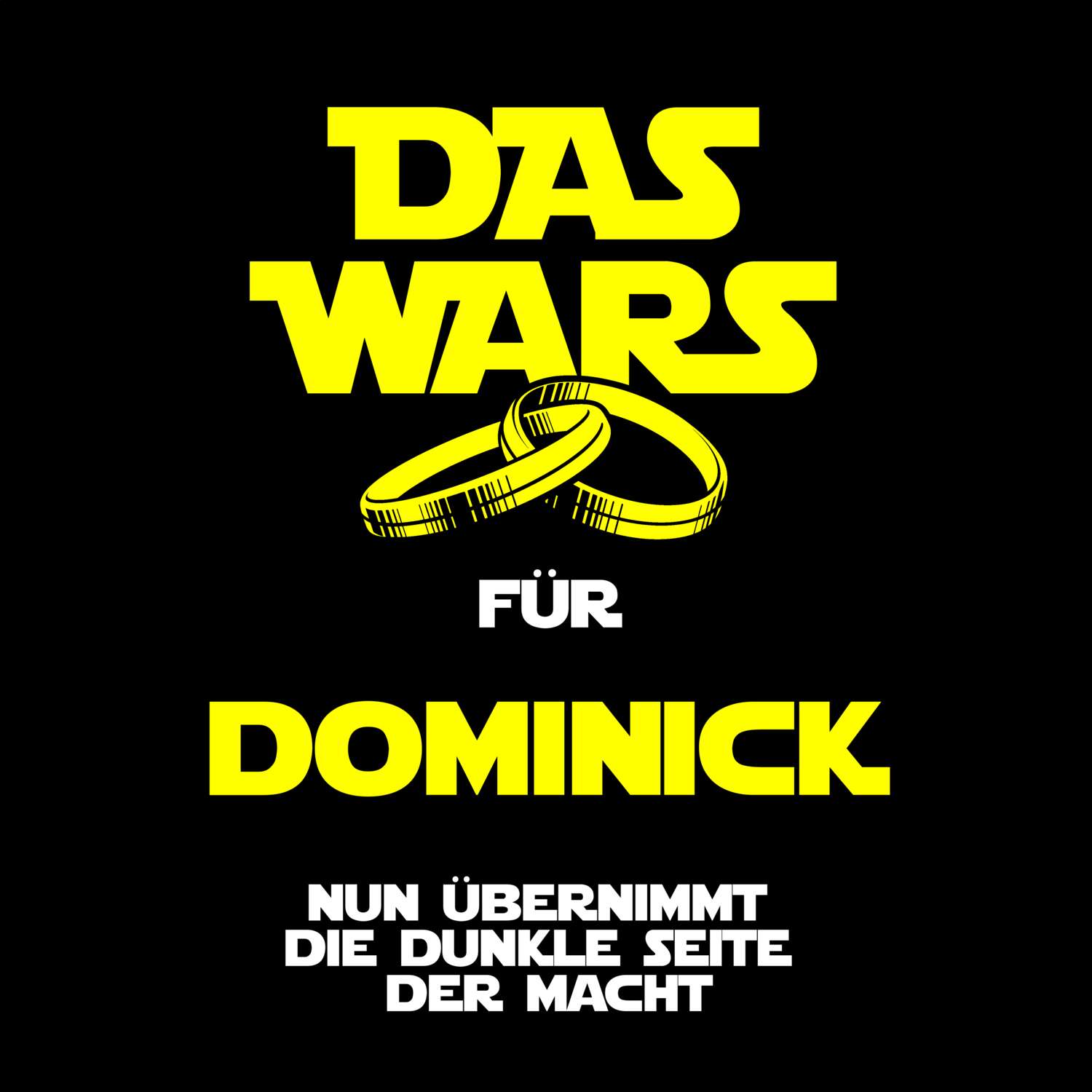 JGA T-Shirt »Das Wars« für den Namen »Dominick«