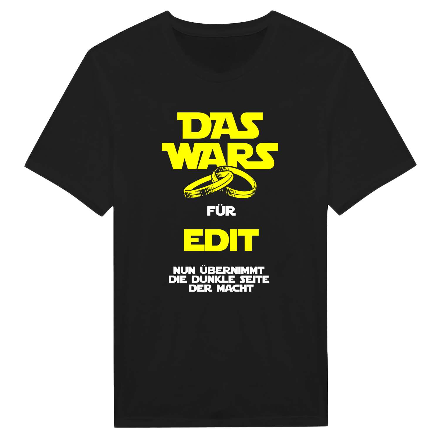 JGA T-Shirt »Das Wars« für den Namen »Edit«