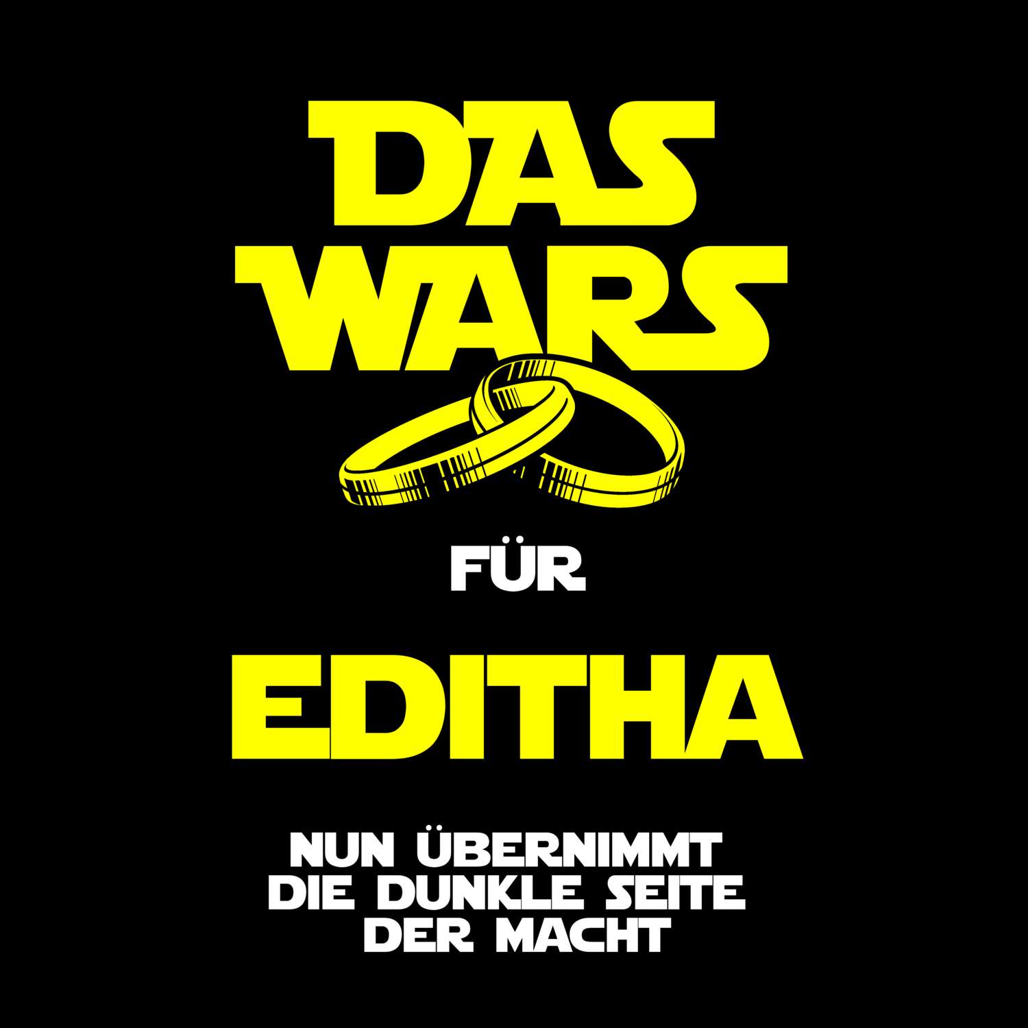 JGA T-Shirt »Das Wars« für den Namen »Editha«