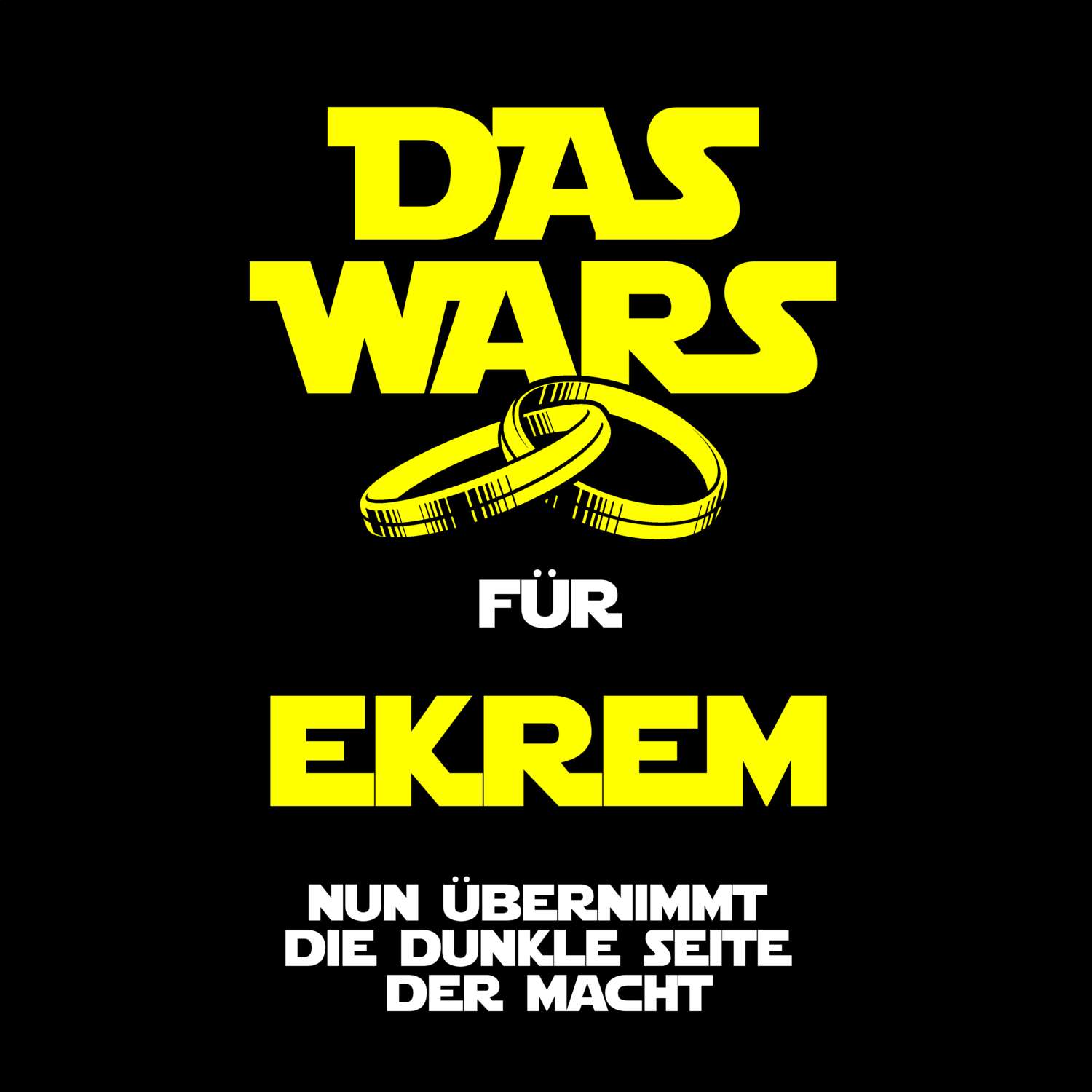 JGA T-Shirt »Das Wars« für den Namen »Ekrem«