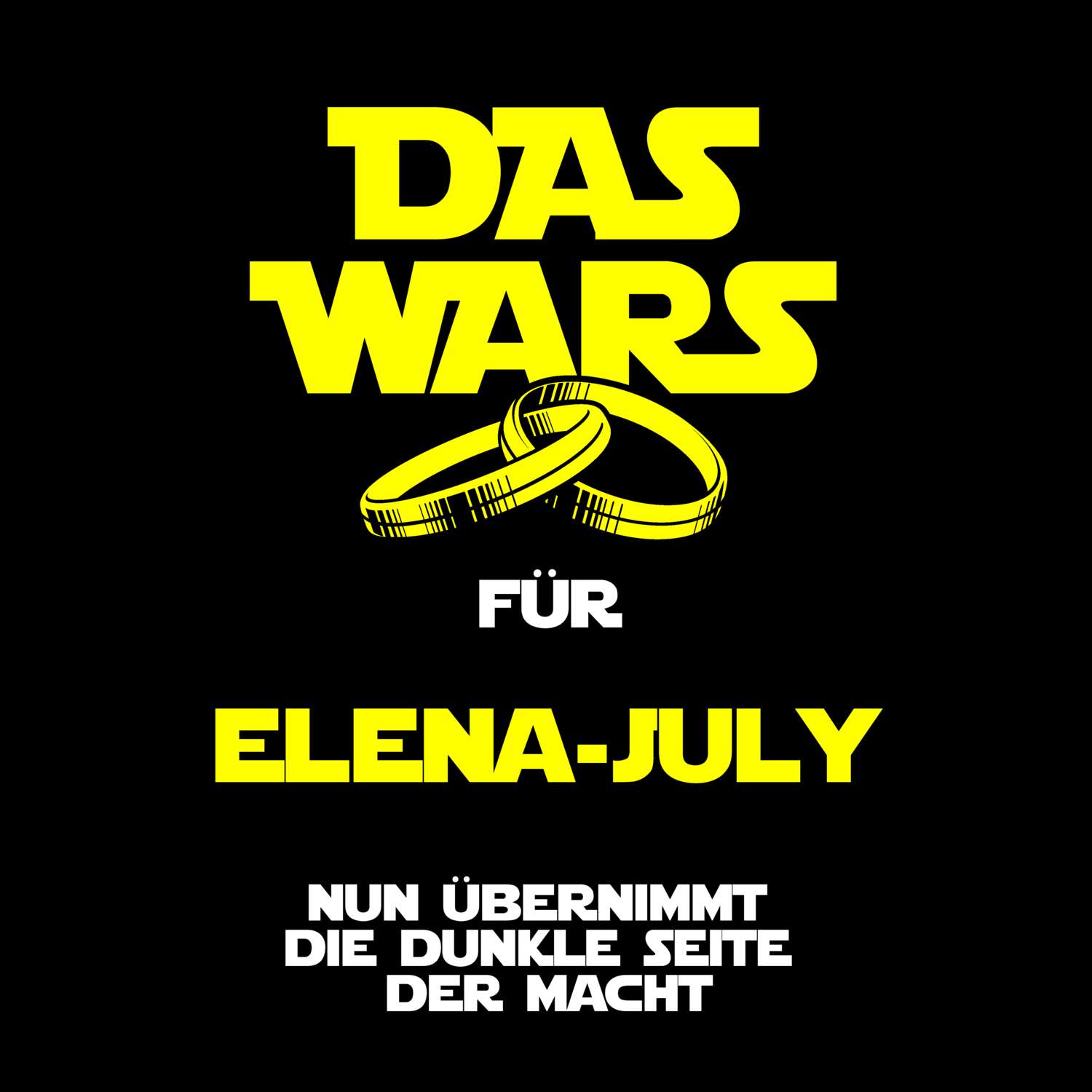 JGA T-Shirt »Das Wars« für den Namen »Elena-July«